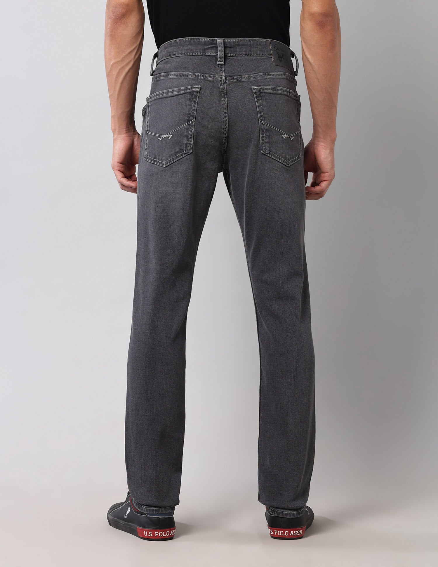 Brandon Slim Tapered Black Jeans Black - U.S. Polo Assn. India | Large