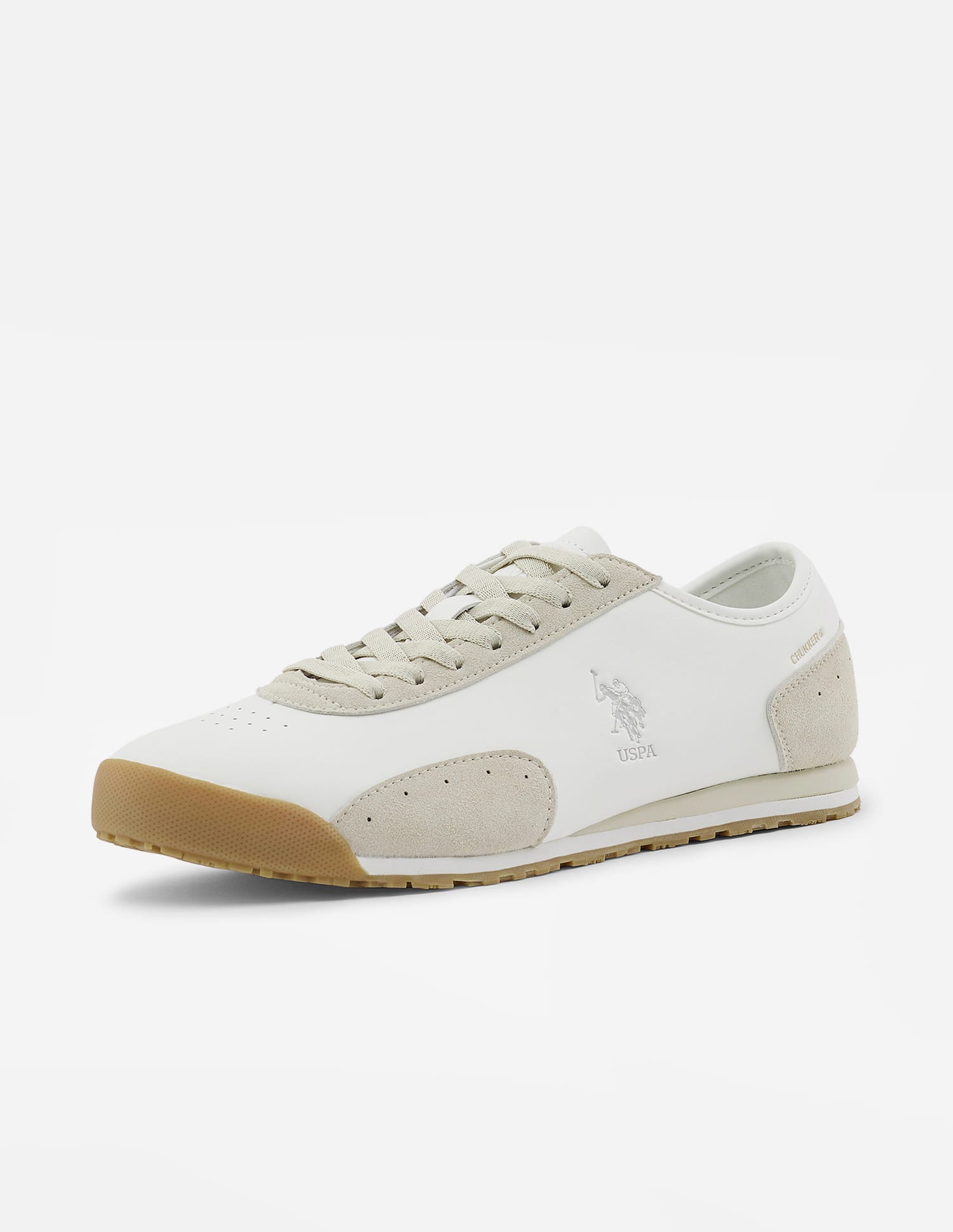 Round Toe Chukker 6 Suede Sneakers Off white - U.S. Polo Assn. India | Large