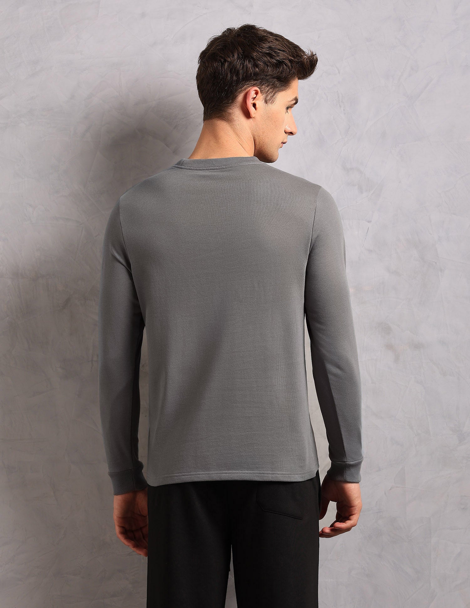 Comfort Fit Solid OEE14 Lounge T-Shirt - Pack Of 1 Grey - U.S. POLO ASSN. | Large