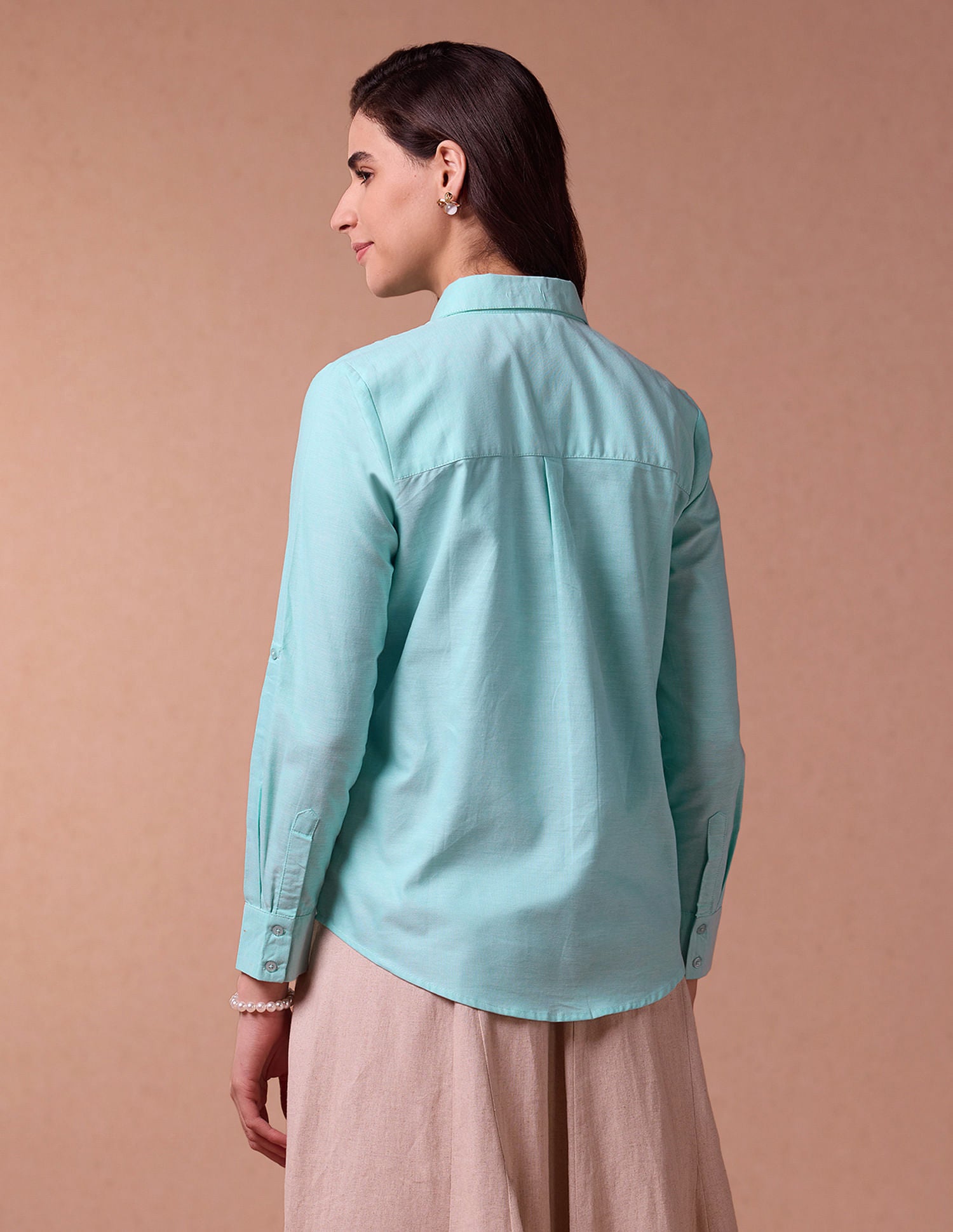 Pure Cotton Oxford Shirt Green - U.S. POLO ASSN. | Large