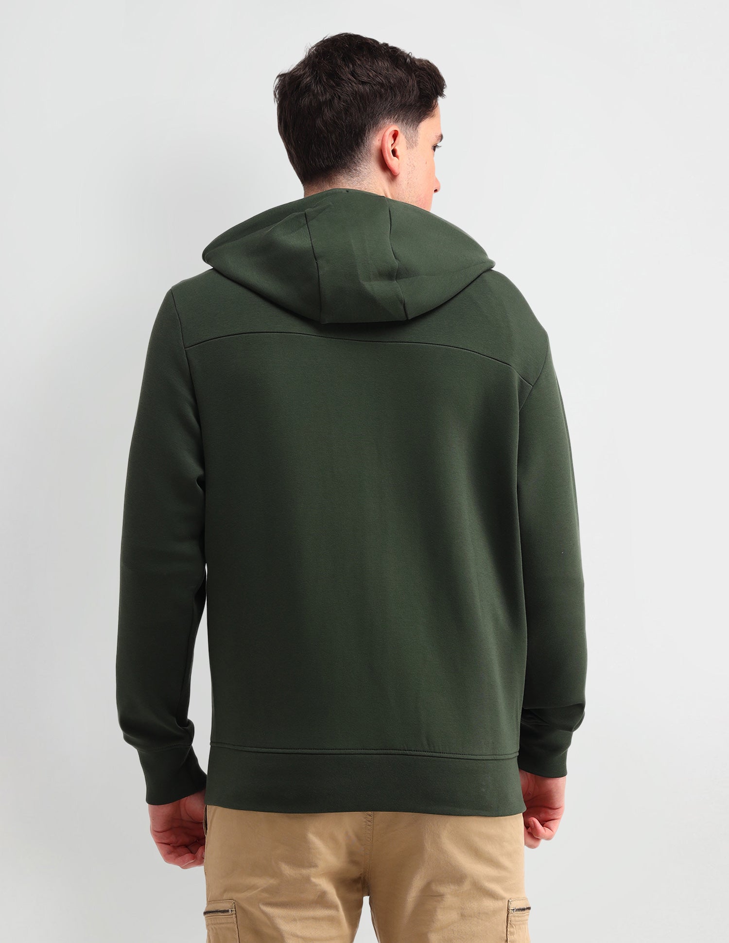 Brand Printed Regular Fit Sweatshirt Khaki - U.S. Polo Assn. India | Large