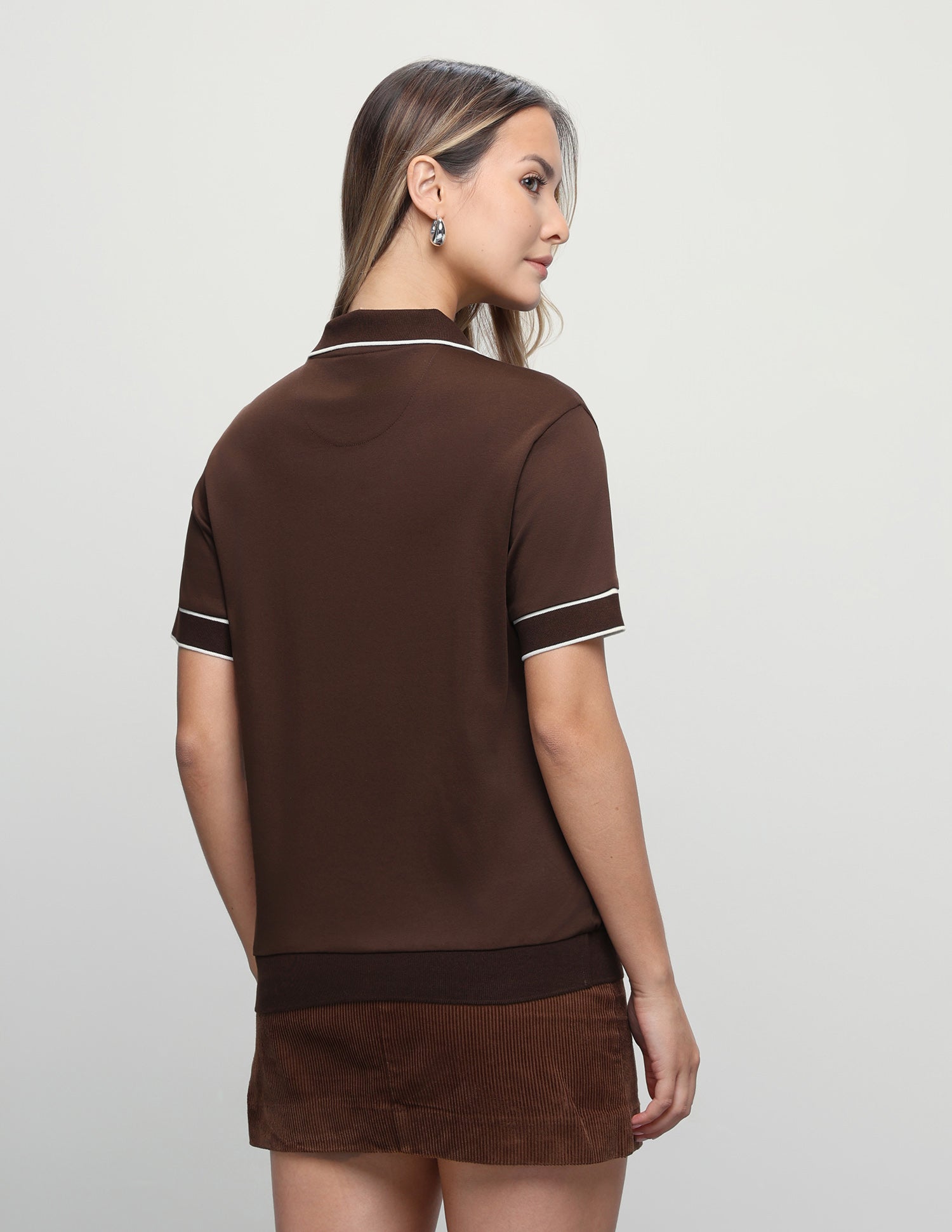 Solid Regular Fit Polo Shirt Dark Brown - U.S. Polo Assn. India | Large
