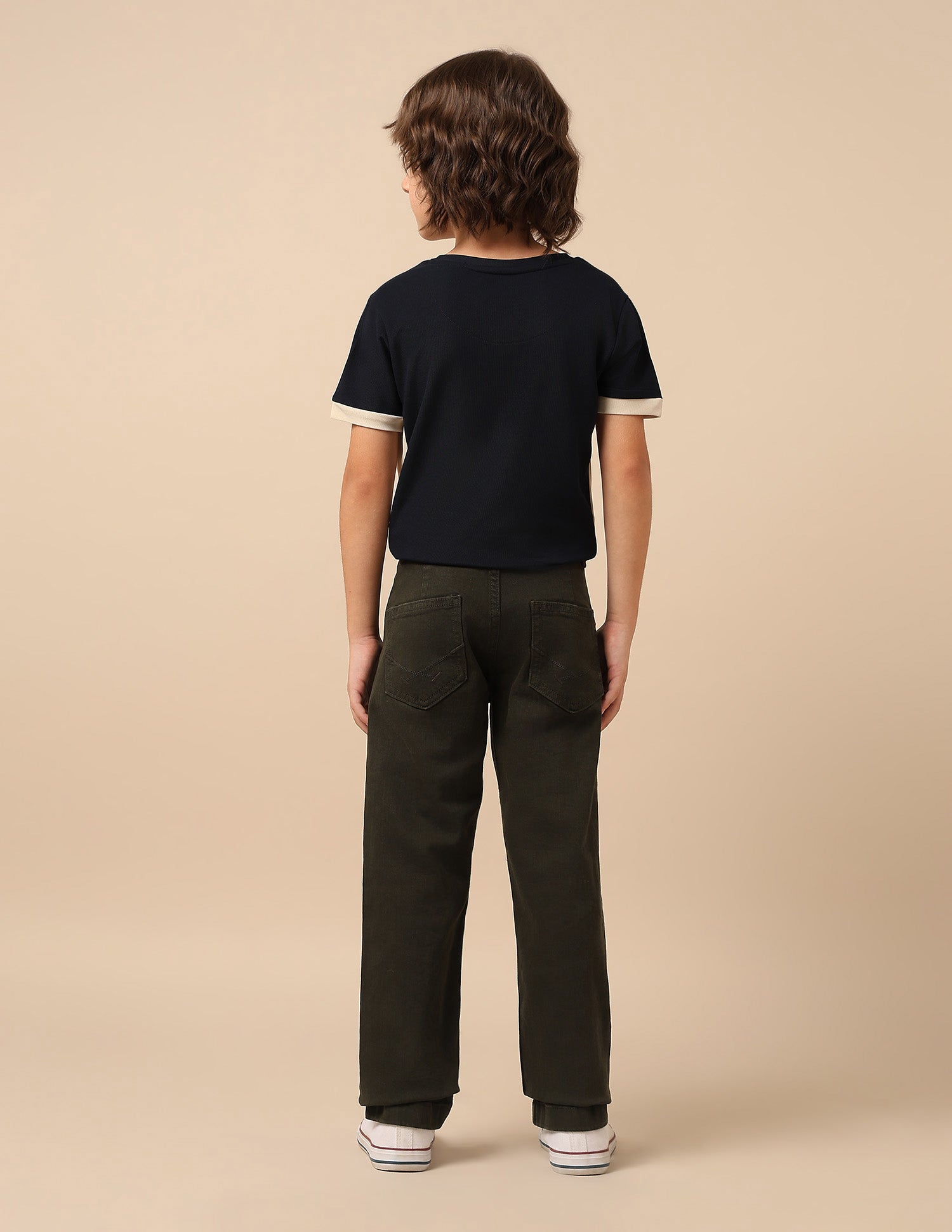 Boys Mid Rise Relaxed Fit Jeans Olive - U.S. POLO ASSN. | Large