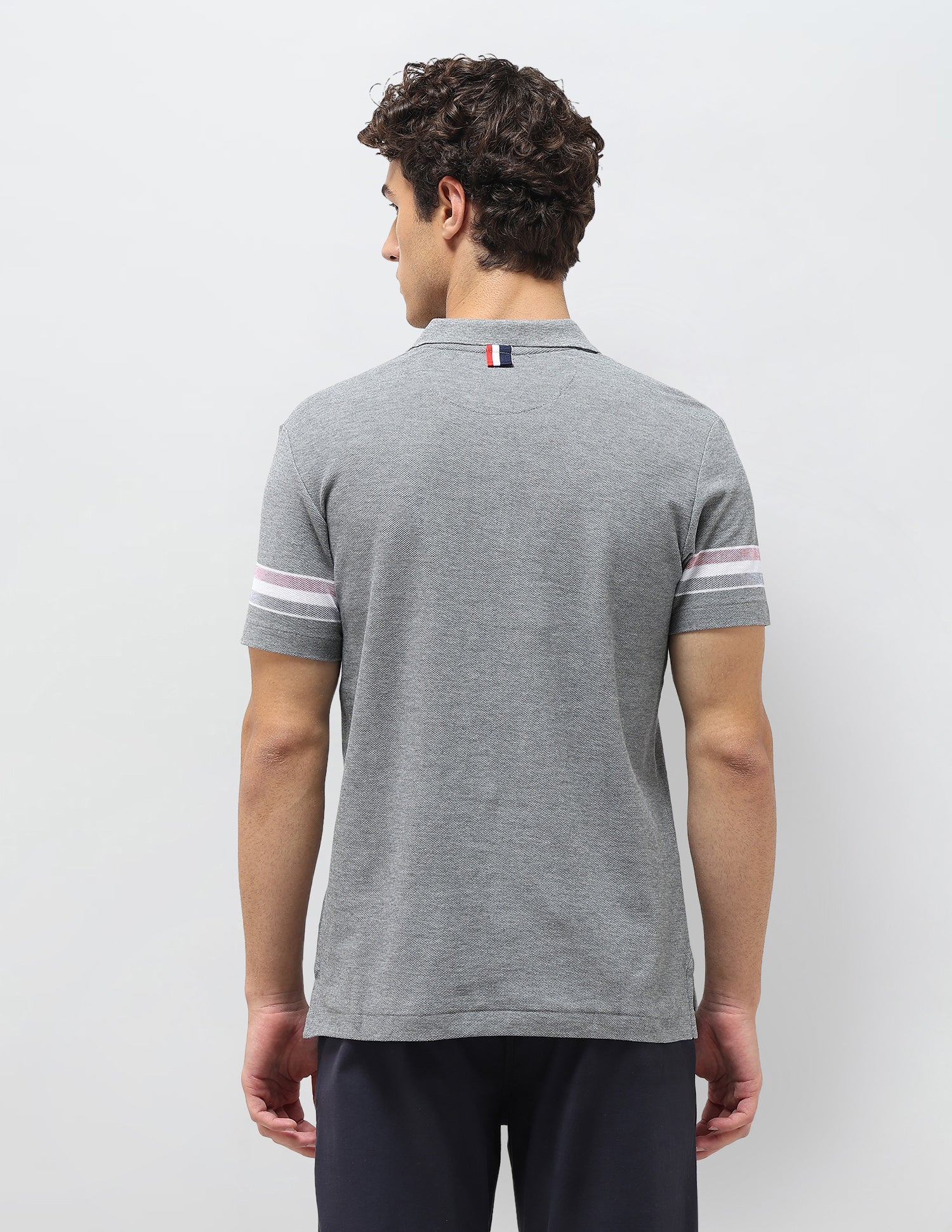 Heathered Slim Fit Polo Shirt Grey - U.S. Polo Assn. India | Large