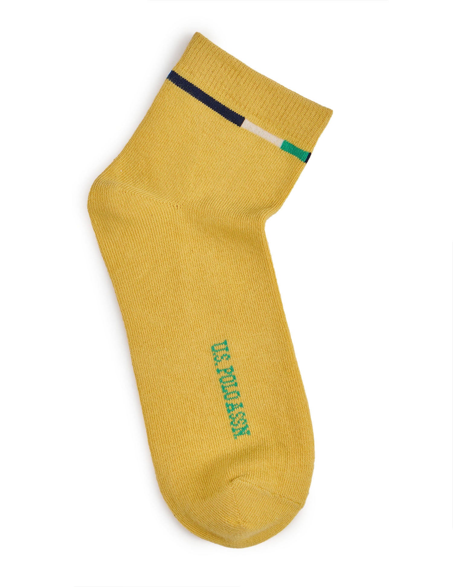 Boys High-Ankle Length KS004 Socks - Pack Of 3 Skydiver/Paprika/Mimosa - U.S. Polo Assn. India | Large