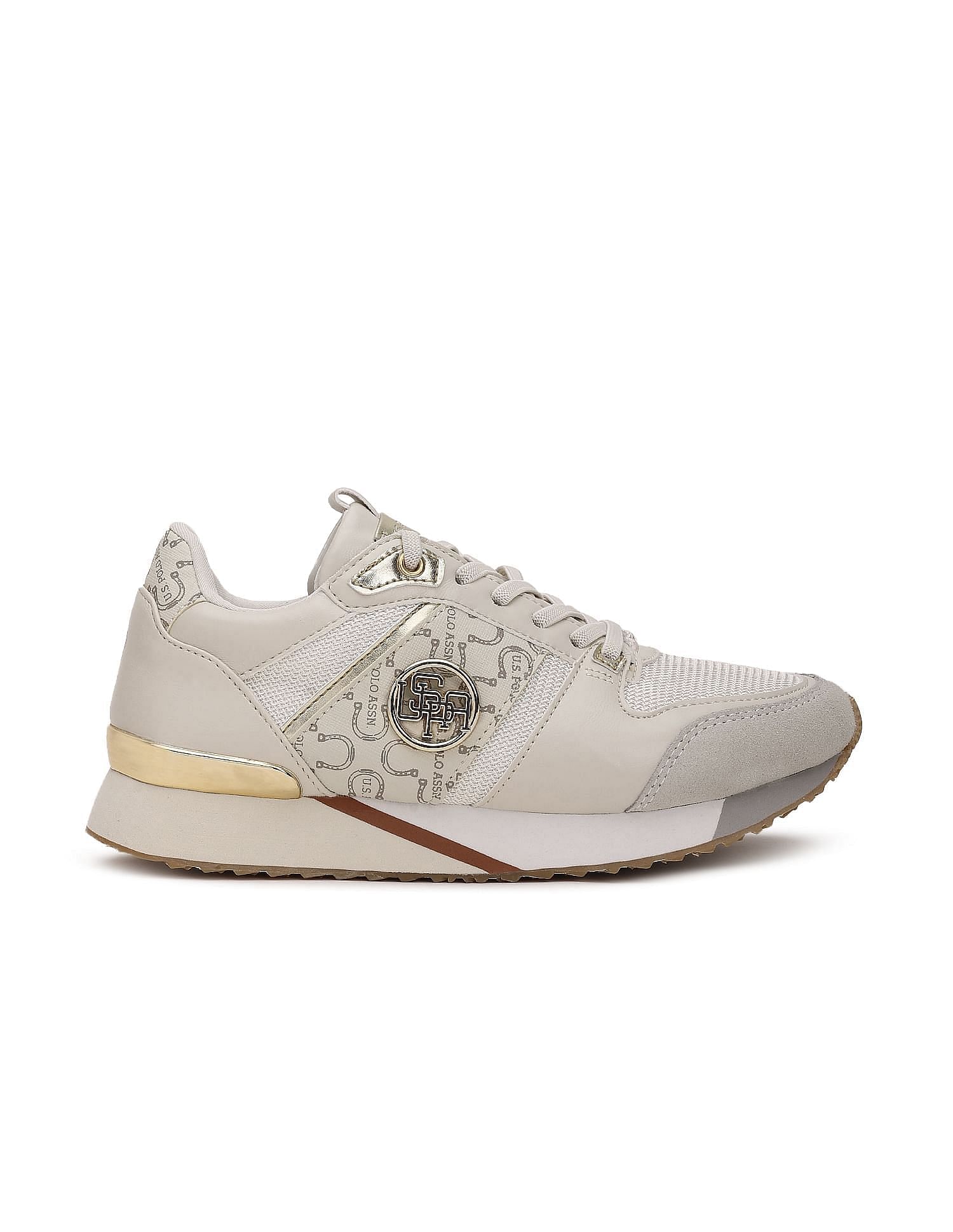 Women Stella 2.0 Textured Sneakers Nude - U.S. Polo Assn. India | Large