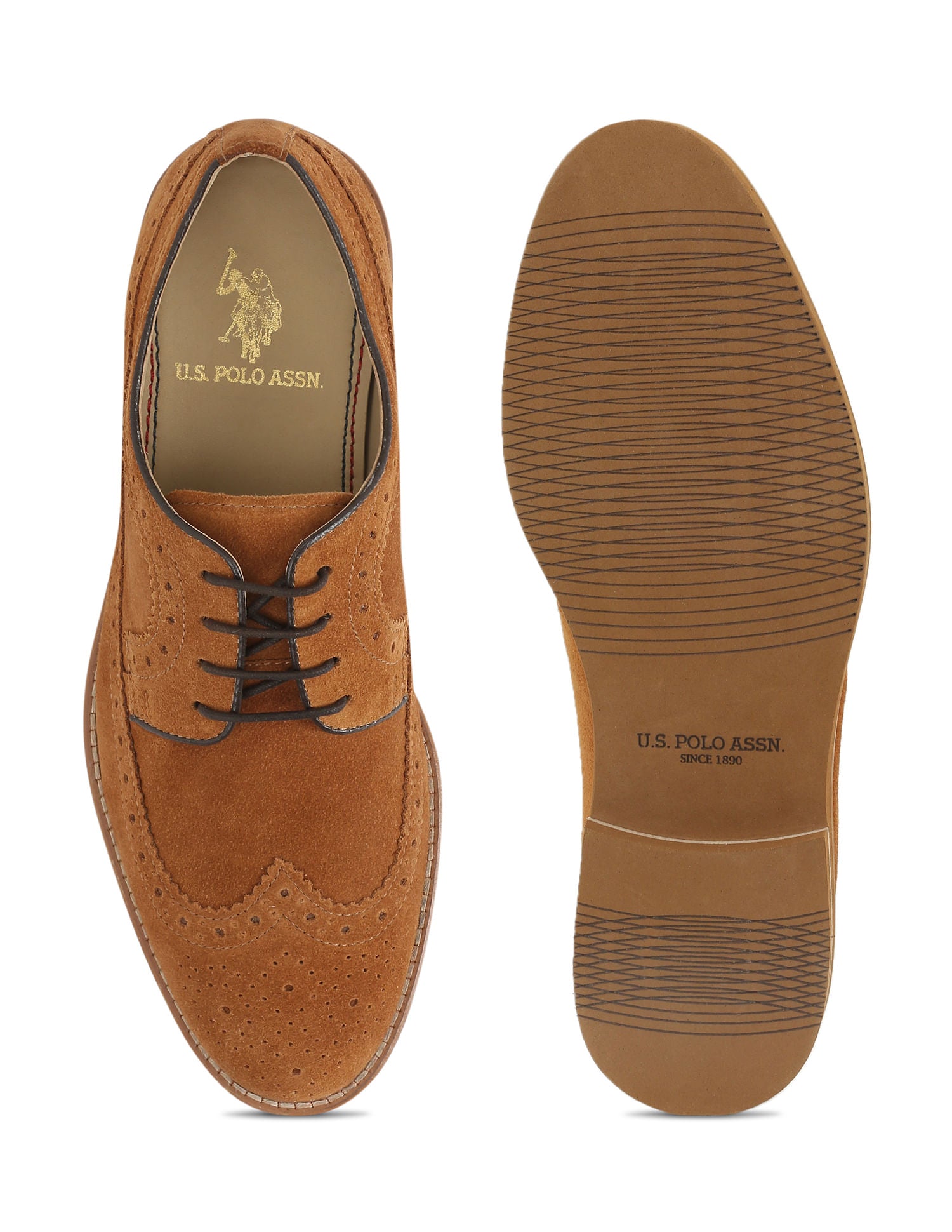 Men Lumer Lace-Ups Casual Shoes Tan - U.S. POLO ASSN. | Large
