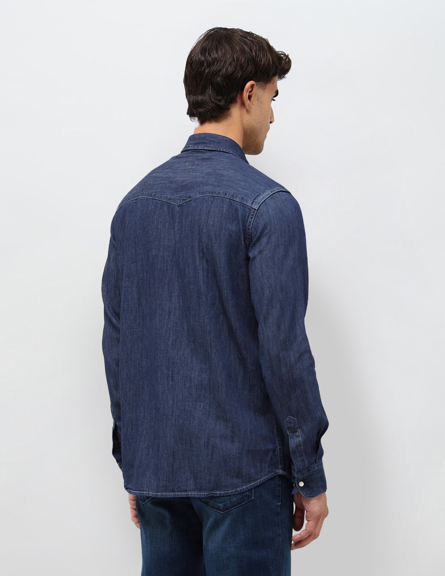 Solid Twill Shirt Dark Indigo - U.S. POLO ASSN. | Large