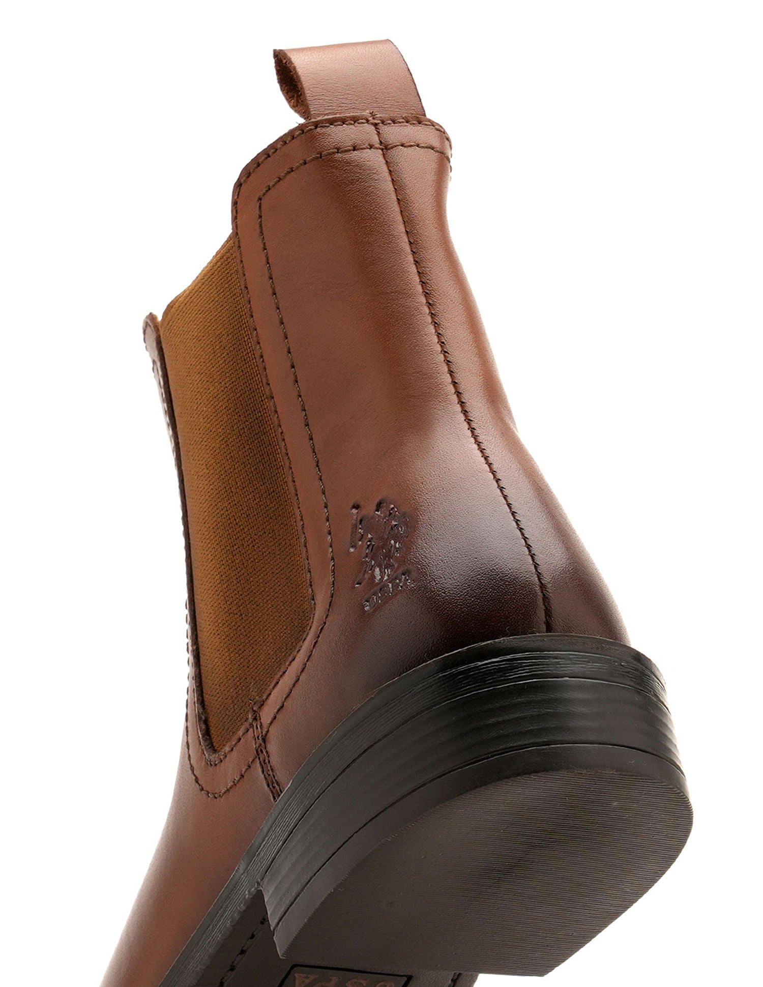 Women Antonella  Leather Chelsea Boots Tan - U.S. POLO ASSN. | Large