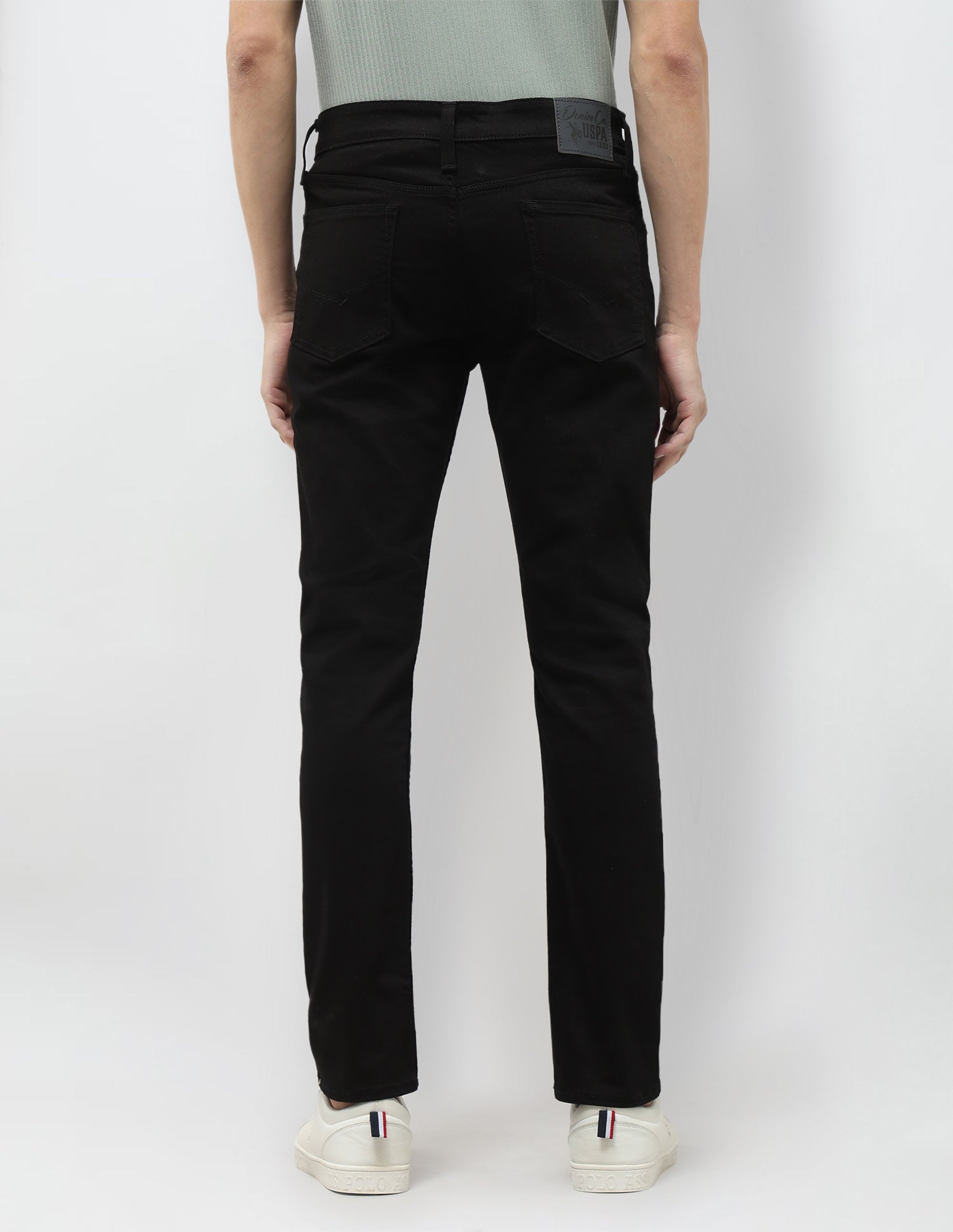 Brandon Slim Tapered Fit Black Jeans Black - U.S. POLO ASSN. | Large