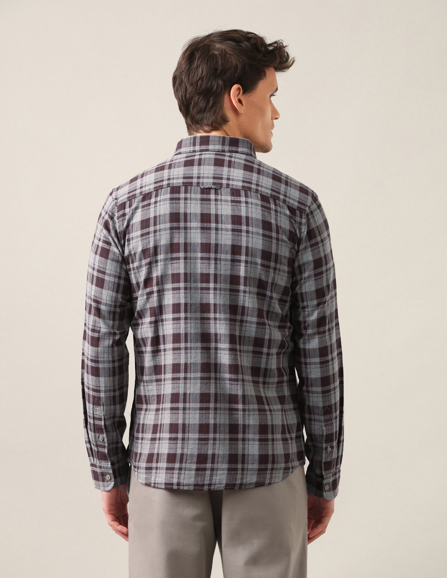 Tartan Checked Twill Shirt Brown - U.S. Polo Assn. India | Large
