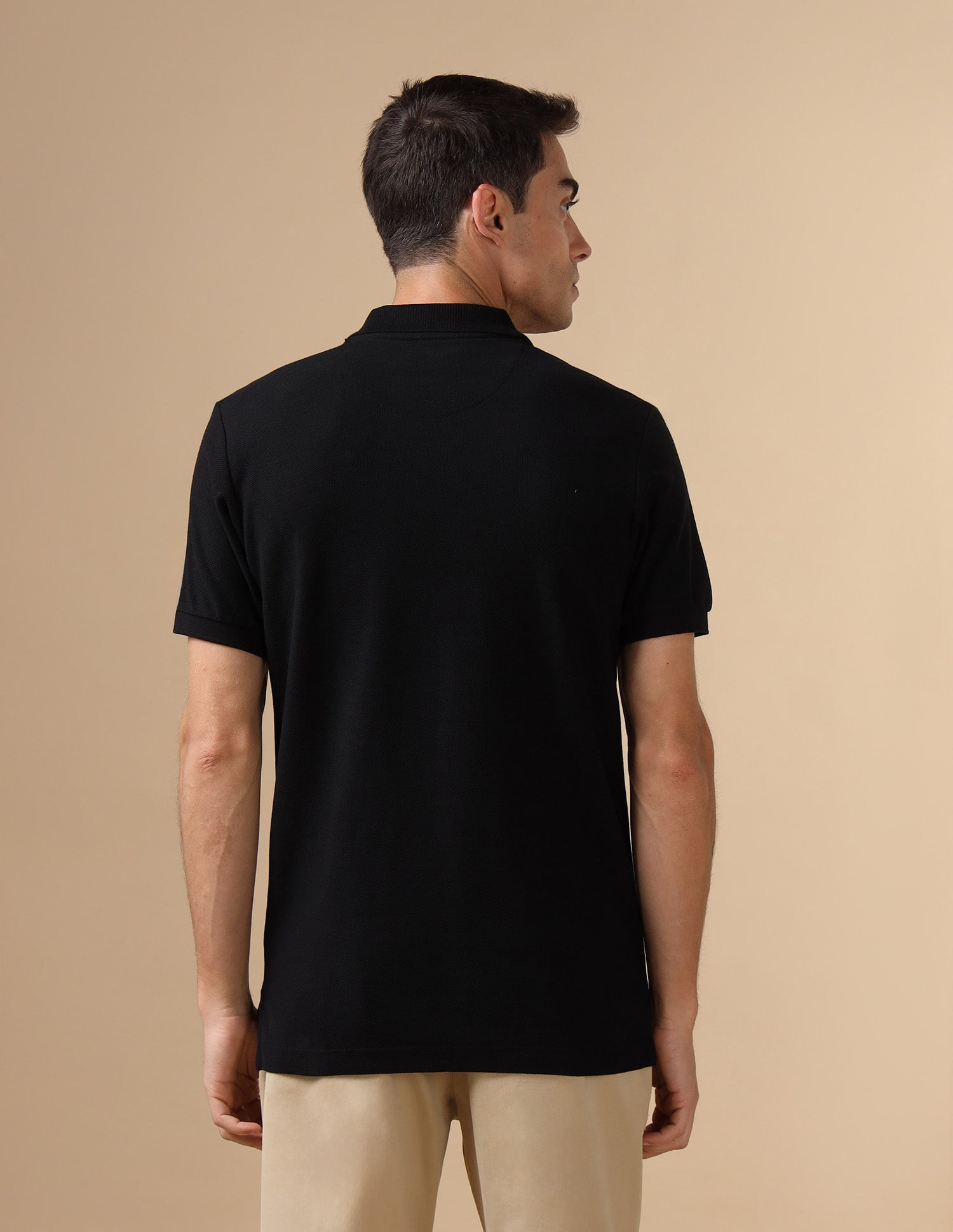 Pure Cotton Slim Fit Polo Shirt Black - U.S. POLO ASSN. | Large