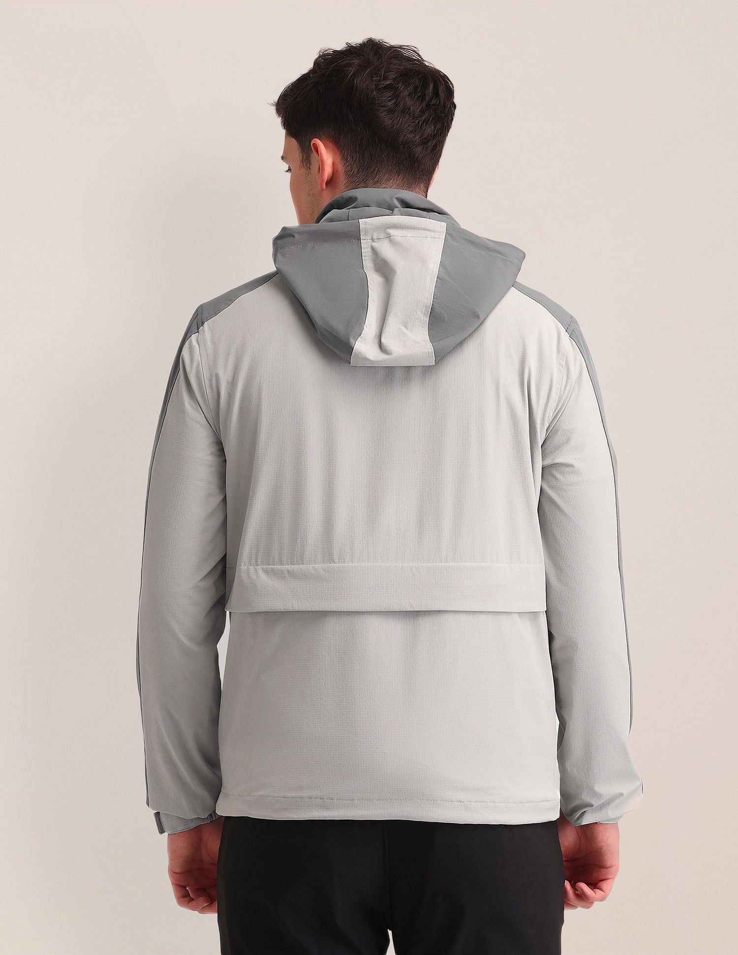 Regular Fit Solid Bomber Jacket Grey - U.S. Polo Assn. India | Large