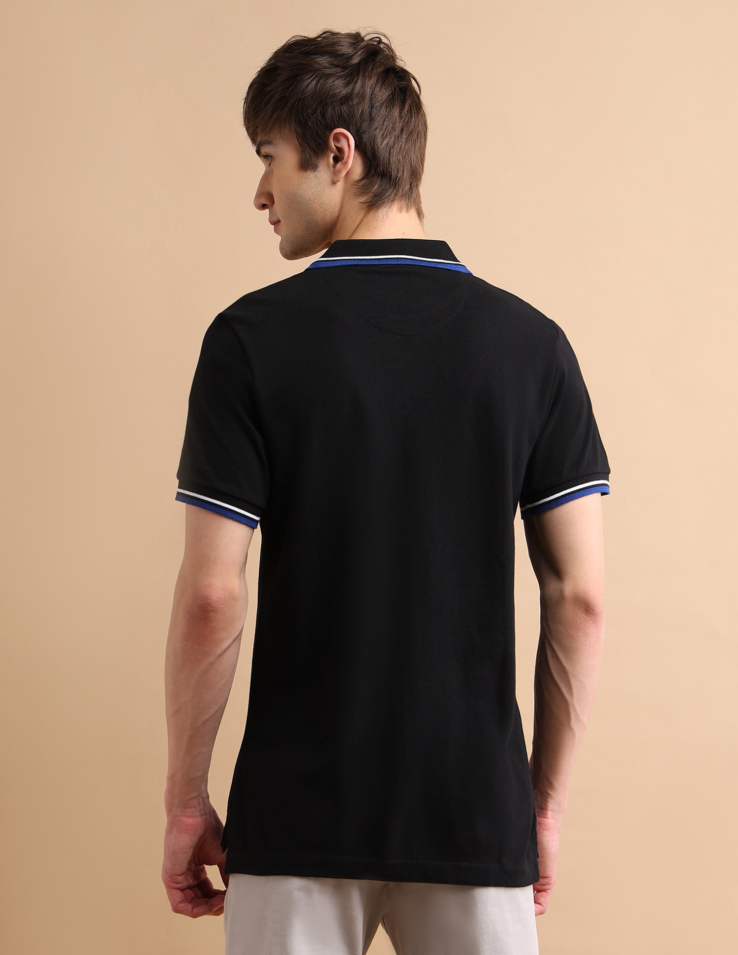 Tipped Zipper Polo Shirt Black - U.S. POLO ASSN. | Large