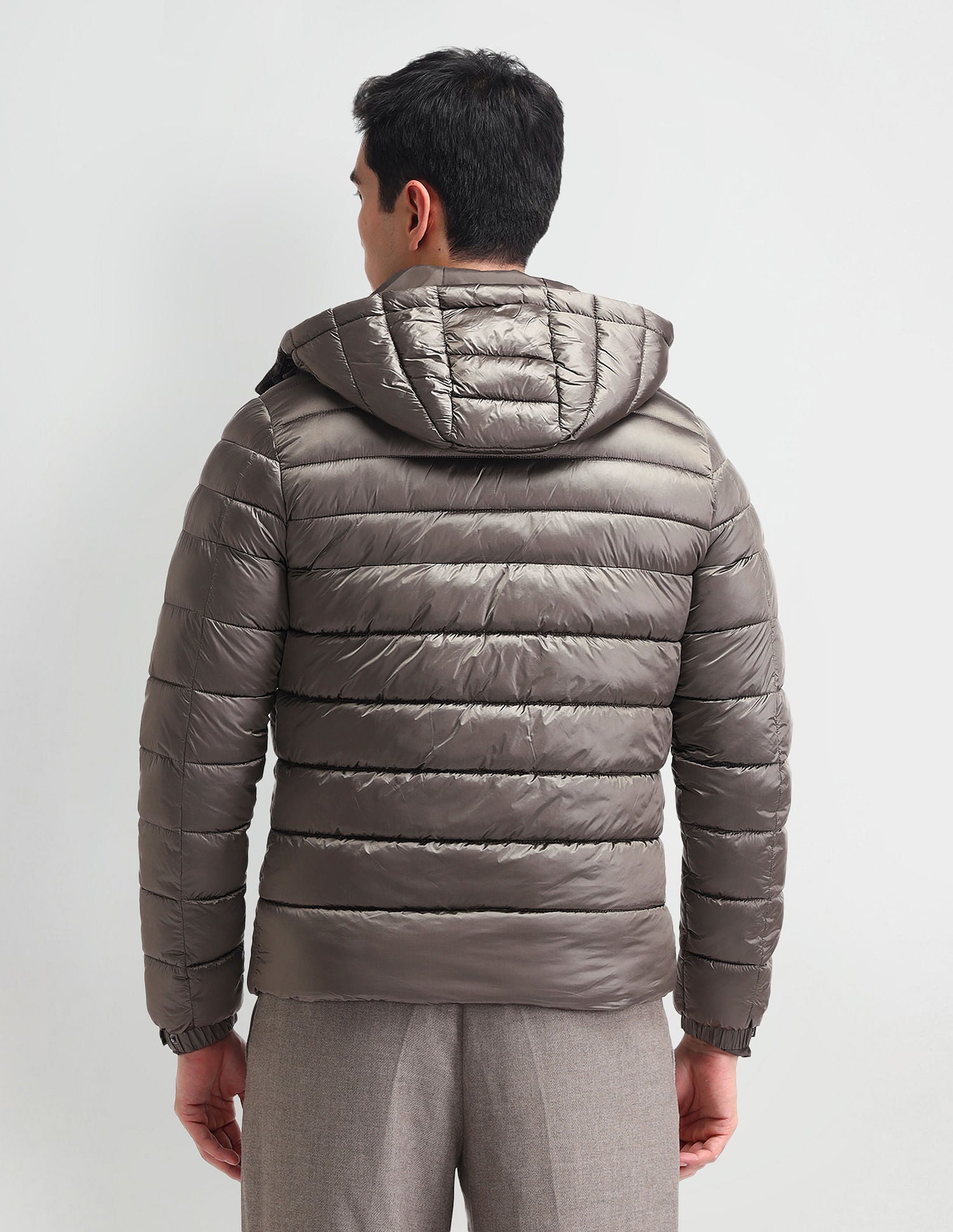 Regular Fit Solid Padded Jacket Mousse - U.S. POLO ASSN. | Large