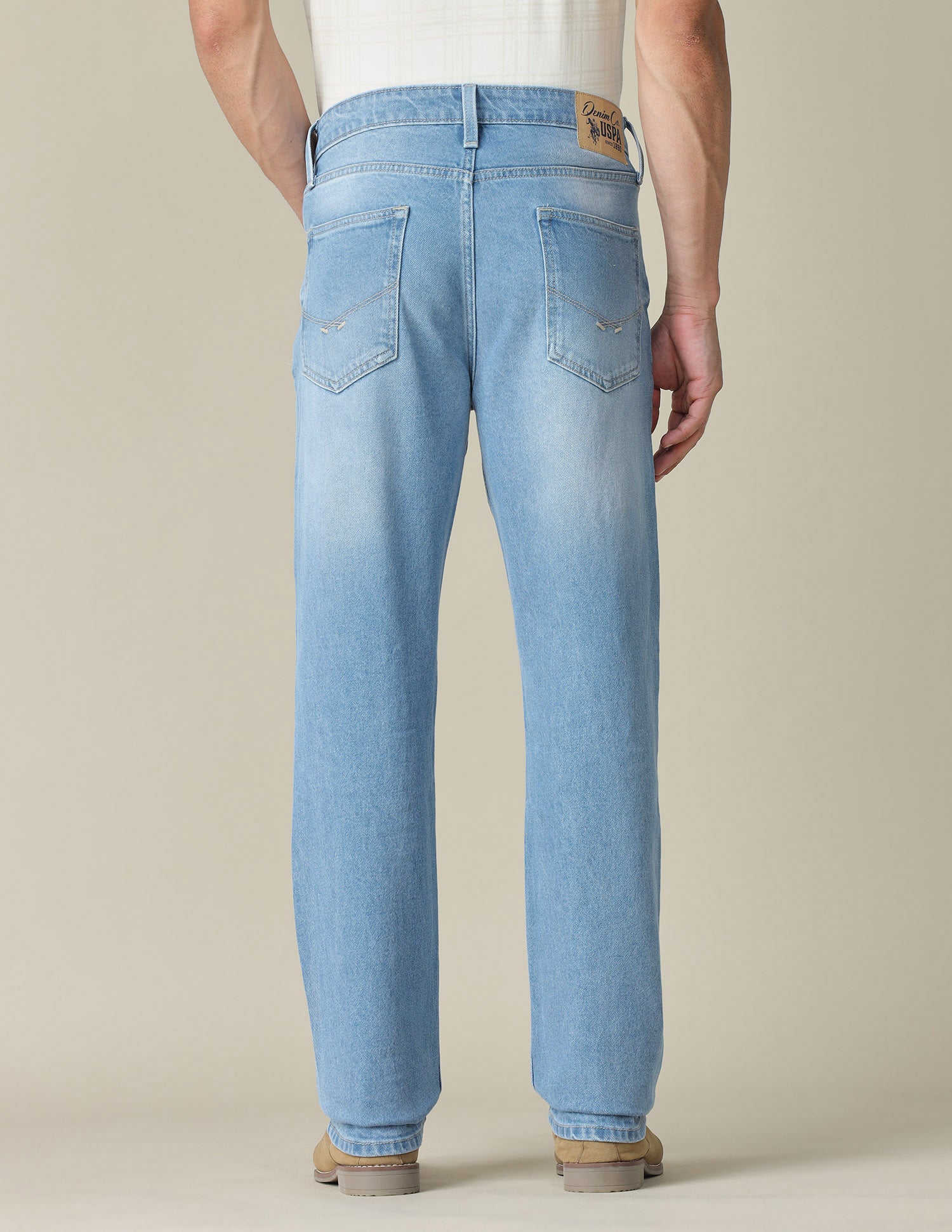 Harold Slim Straight Fit Blue Jeans Indigo - U.S. POLO ASSN. | Large