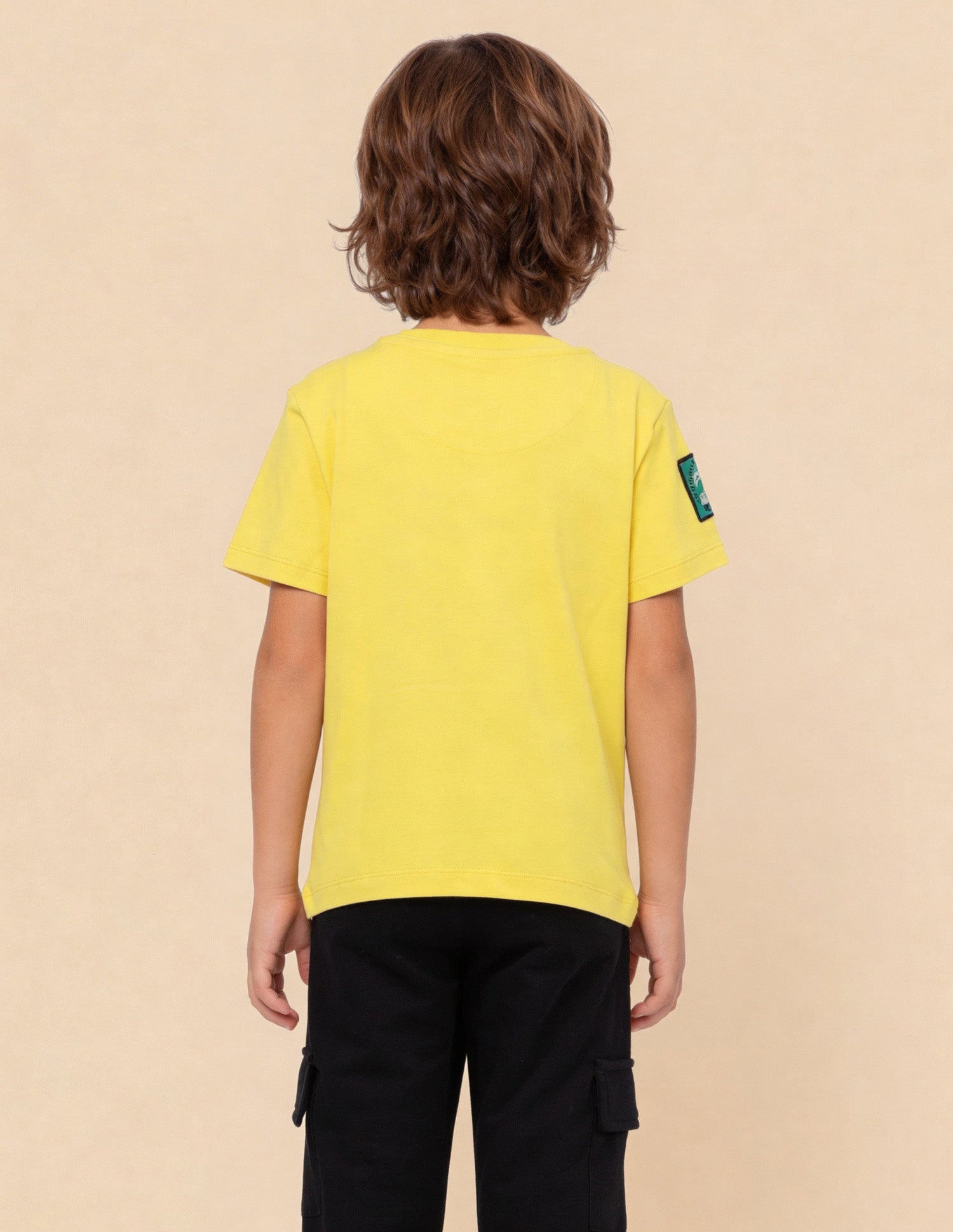 Graphic Brand Applique Regular Fit T-Shirt Light Yellow - U.S. Polo Assn. India | Large