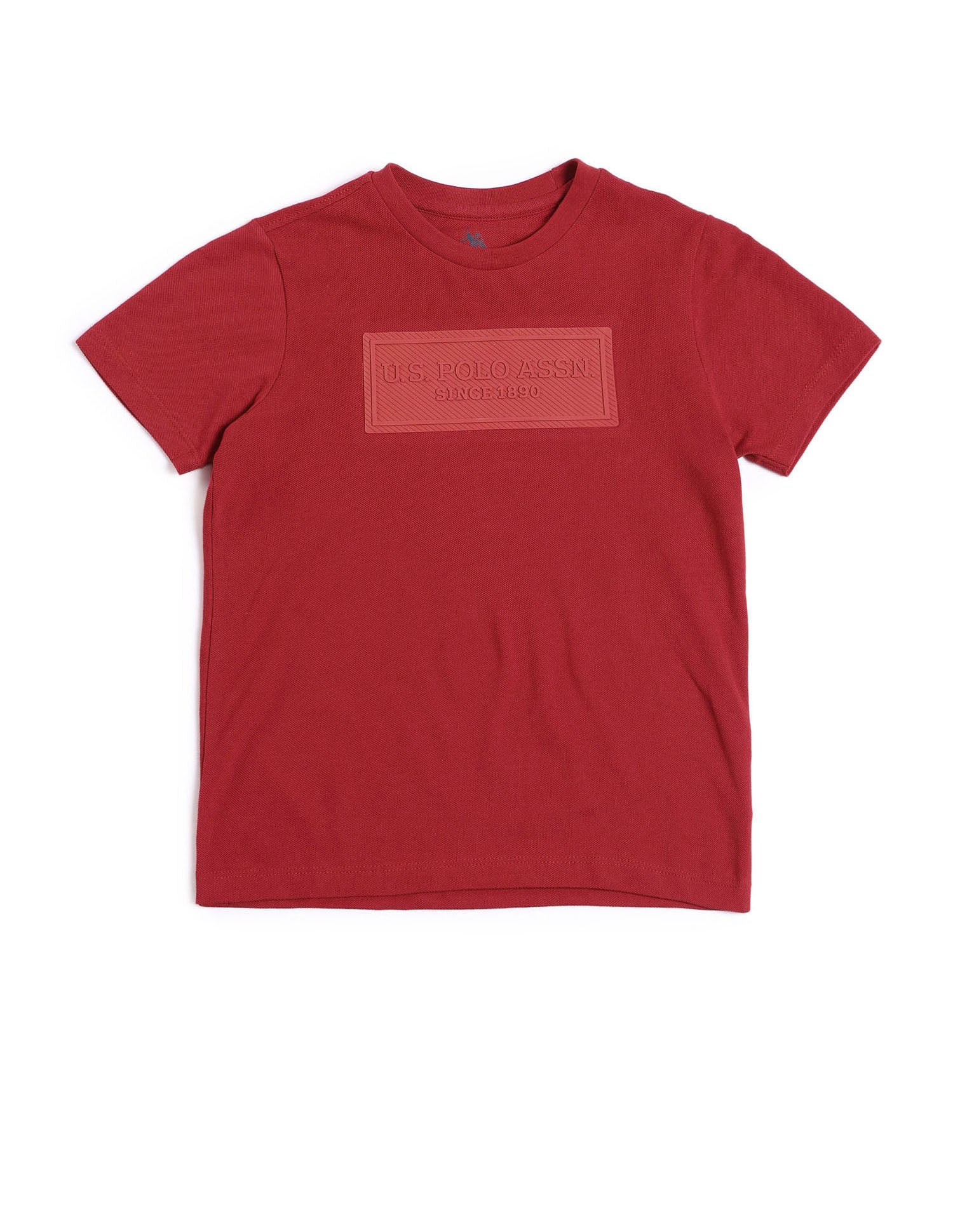 Boys Brand Printed Regular Fit T-Shirt Medium Red - U.S. POLO ASSN. | Large