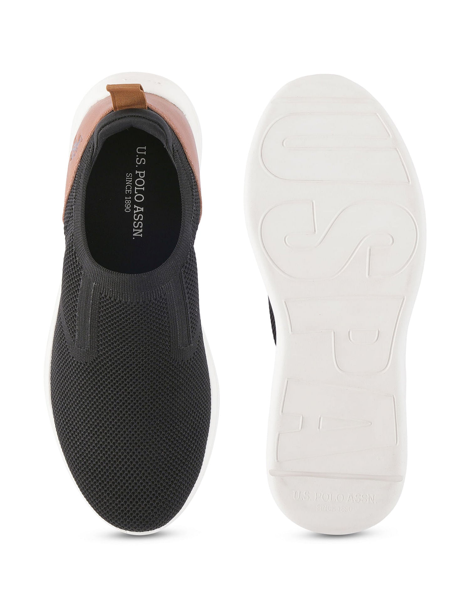 Men Tenore 2.0 Black Uspa Sport  Sneaker Slip On Black - U.S. Polo Assn. India | Large