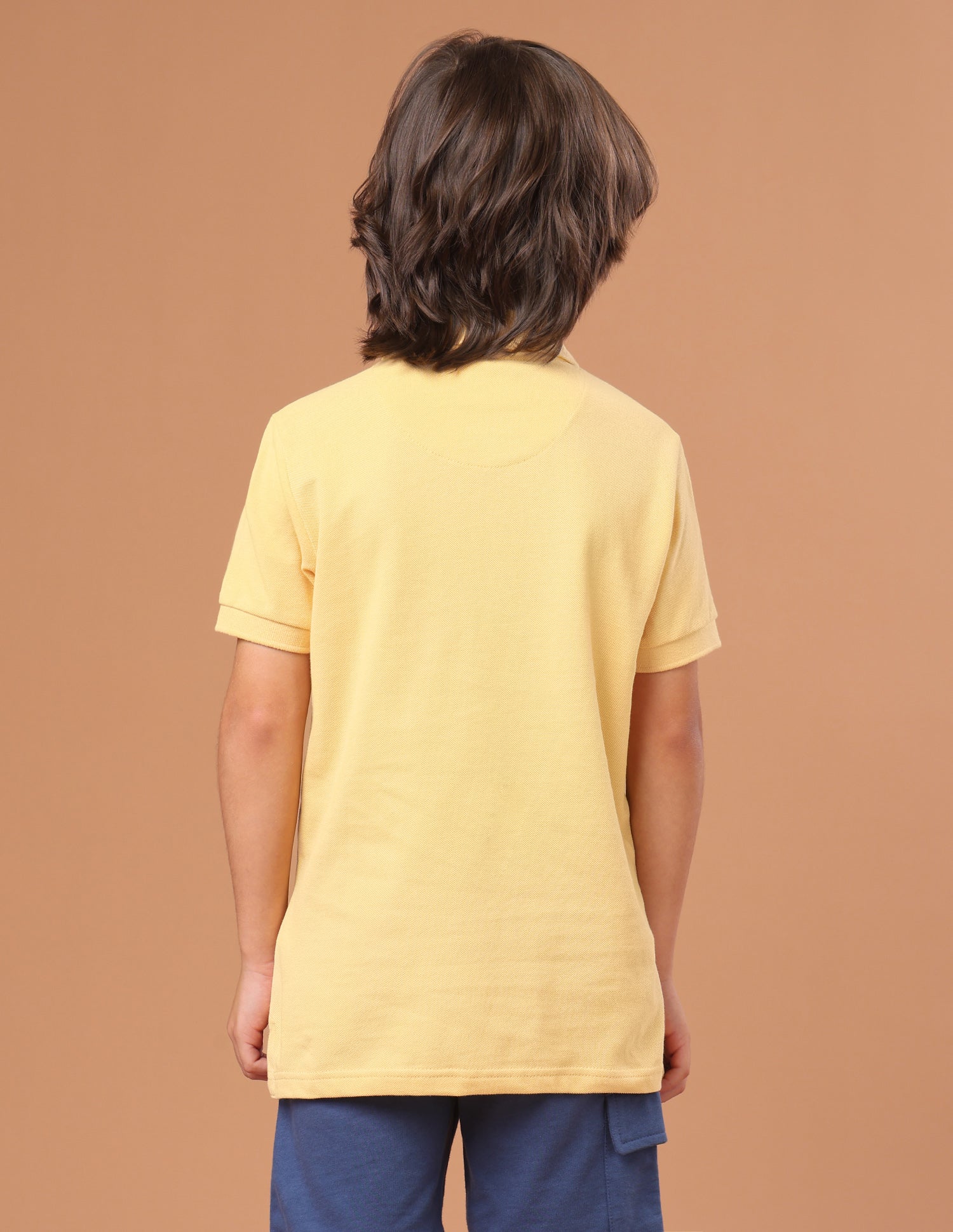 Brand Embroidered Applique Regular Fit Polo Shirt Mustard - U.S. Polo Assn. India | Large