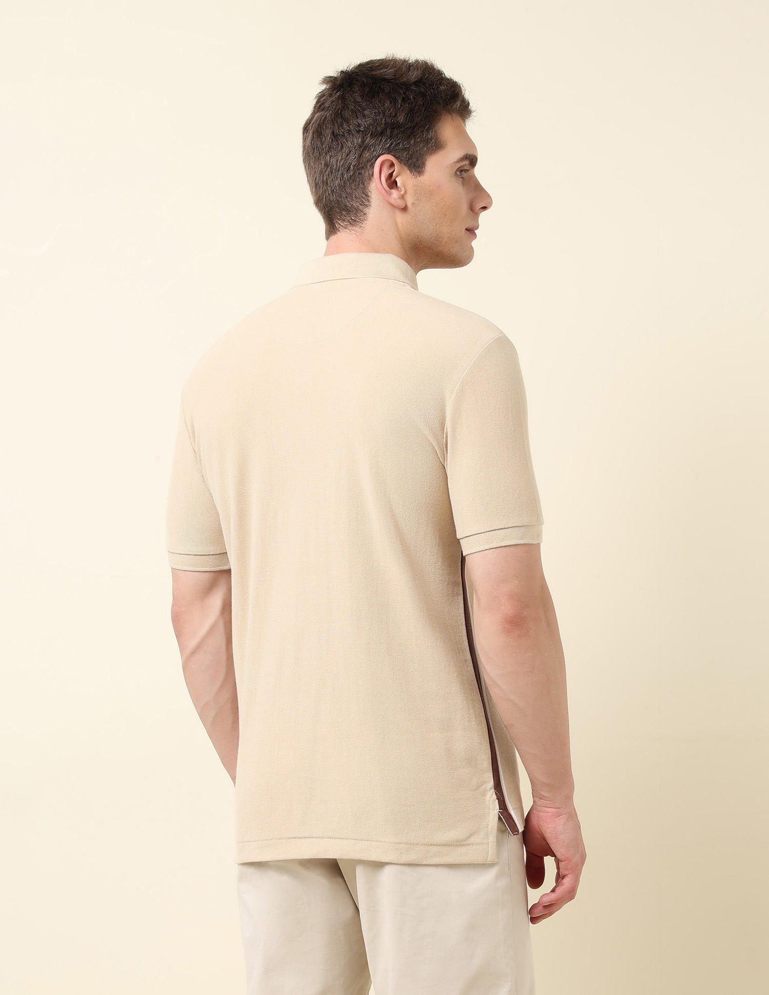 Vertical Striped Classic Polo Shirt Beige - U.S. Polo Assn. India | Large