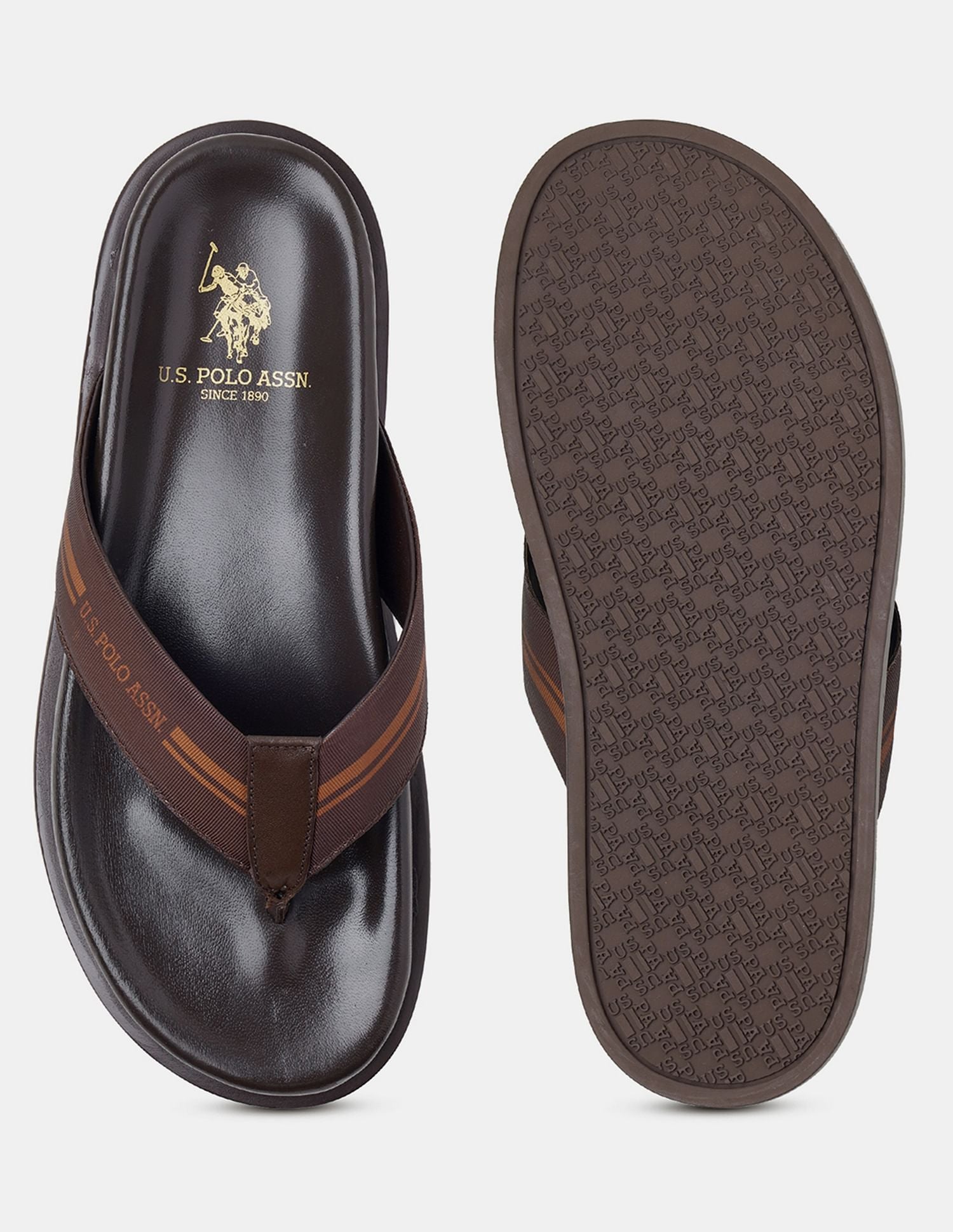 Men Paul Slippers Brown - U.S. POLO ASSN. | Large