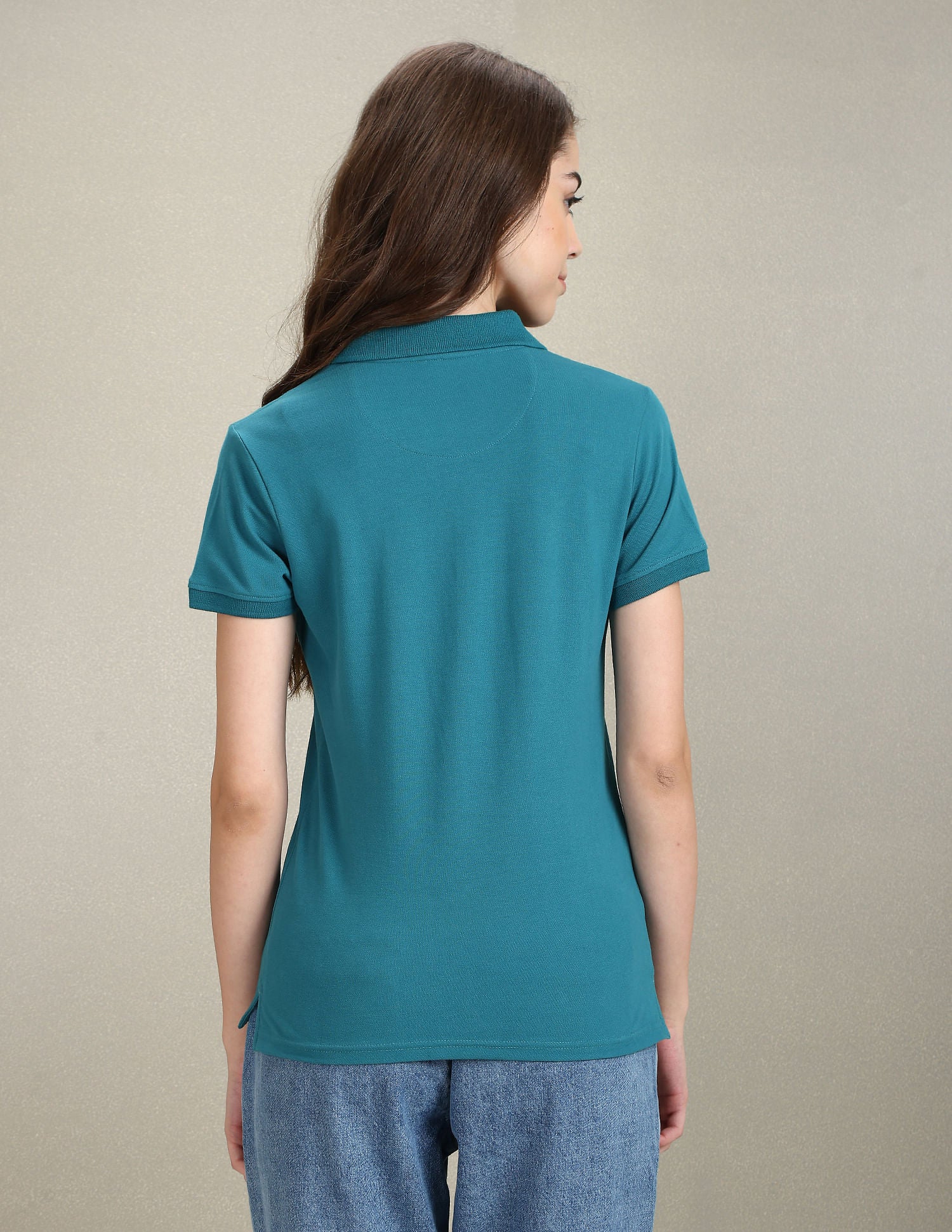 Solid Slim Polo Shirt Teal - U.S. POLO ASSN. | Large