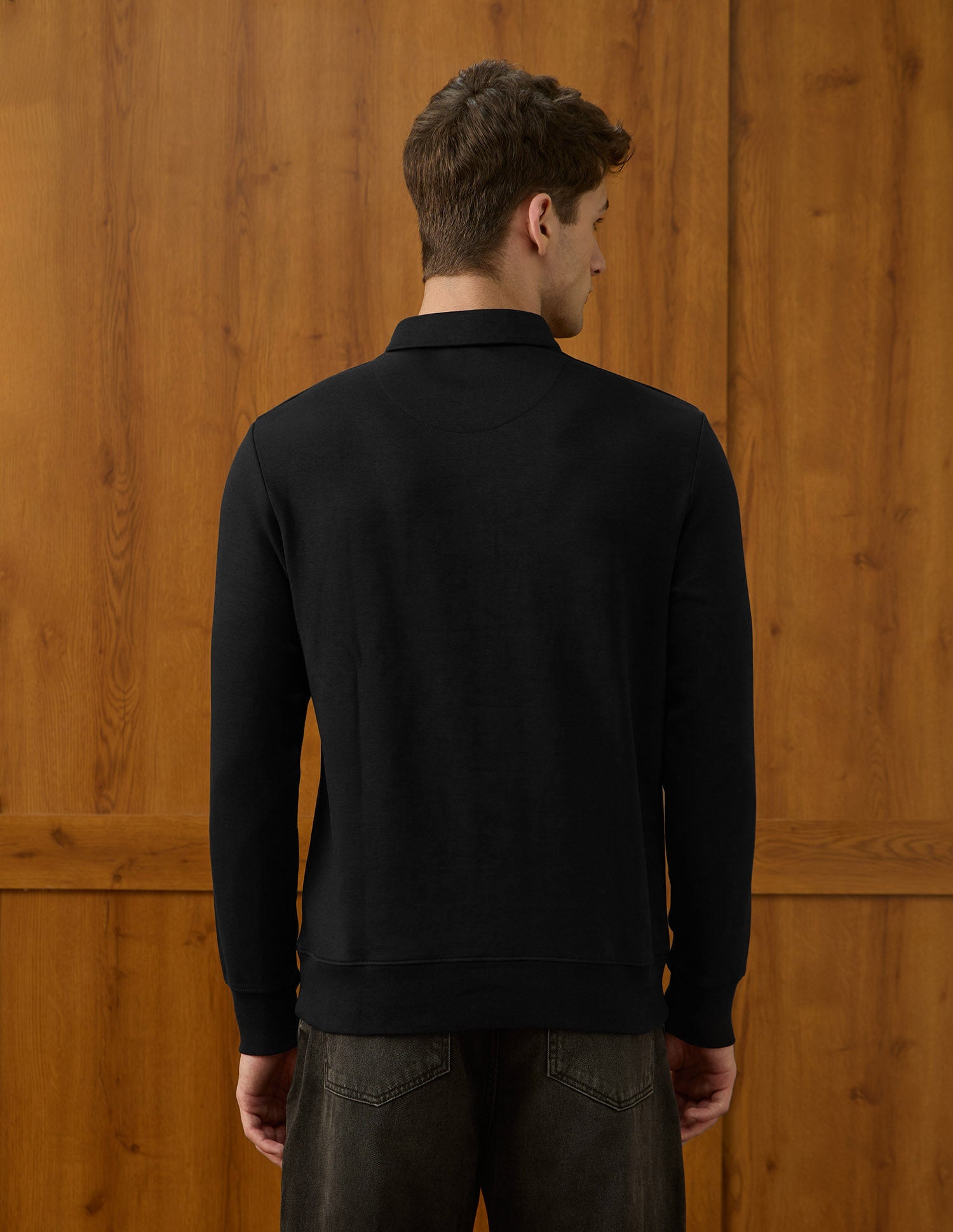 Solid Equestrian Aisle Theater Sweatshirt Black - U.S. POLO ASSN. | Large