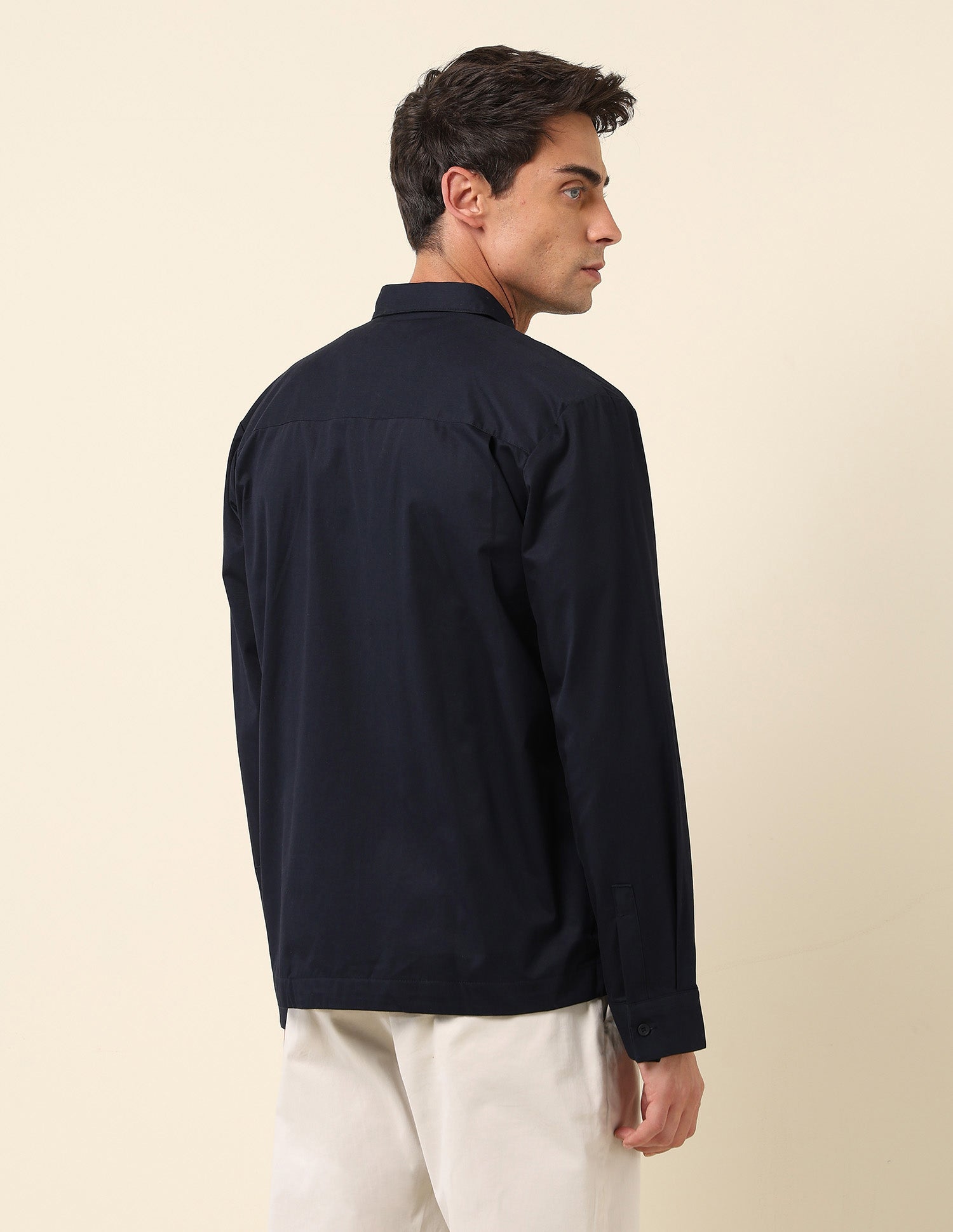 Spread Collar Regular Fit Shacket Navy - U.S. Polo Assn. India | Large