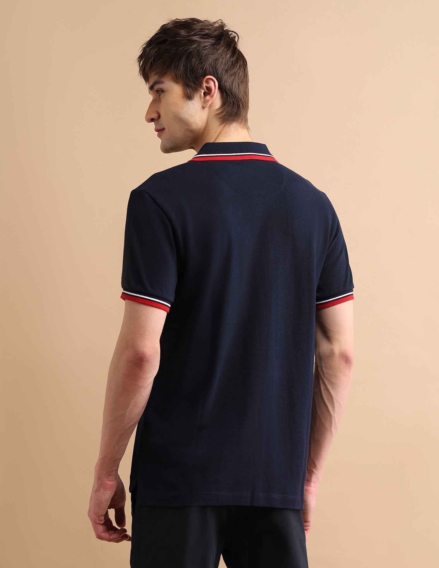 Tipped Zipper Polo Shirt Navy - U.S. POLO ASSN. | Large