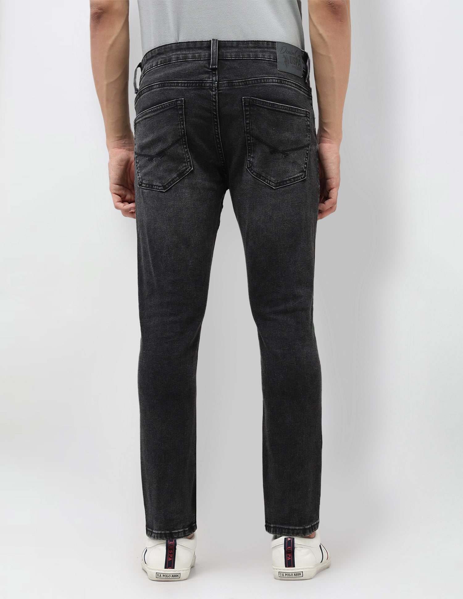 Henry Tapered Fit Black Jeans Black - U.S. Polo Assn. India | Large