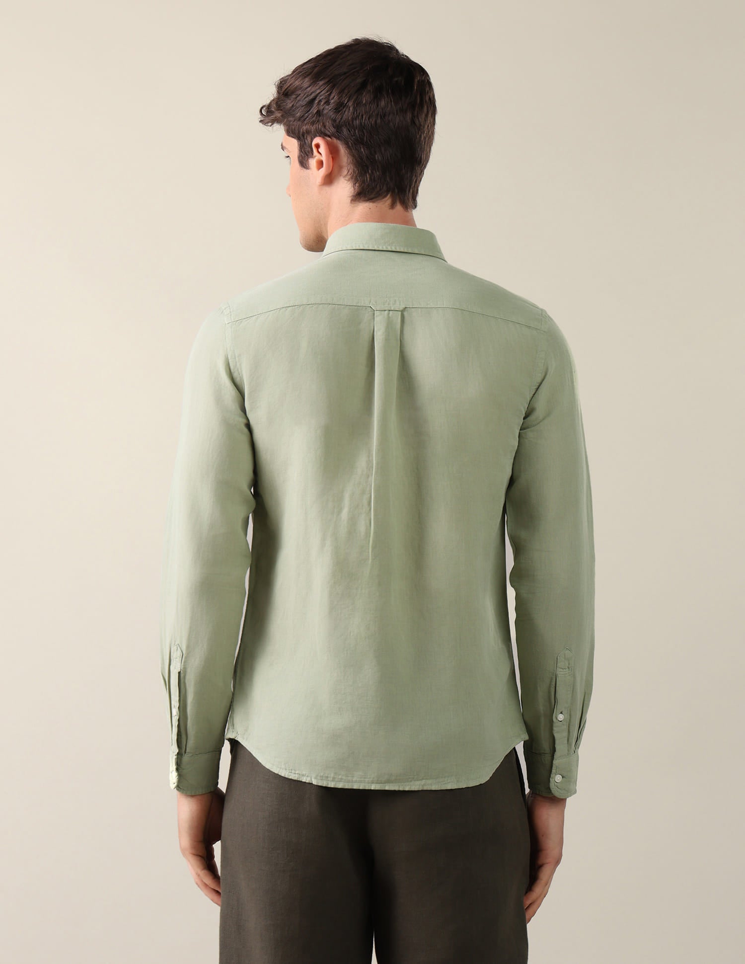 Solid Regular Fit Shirt Green - U.S. Polo Assn. India | Large
