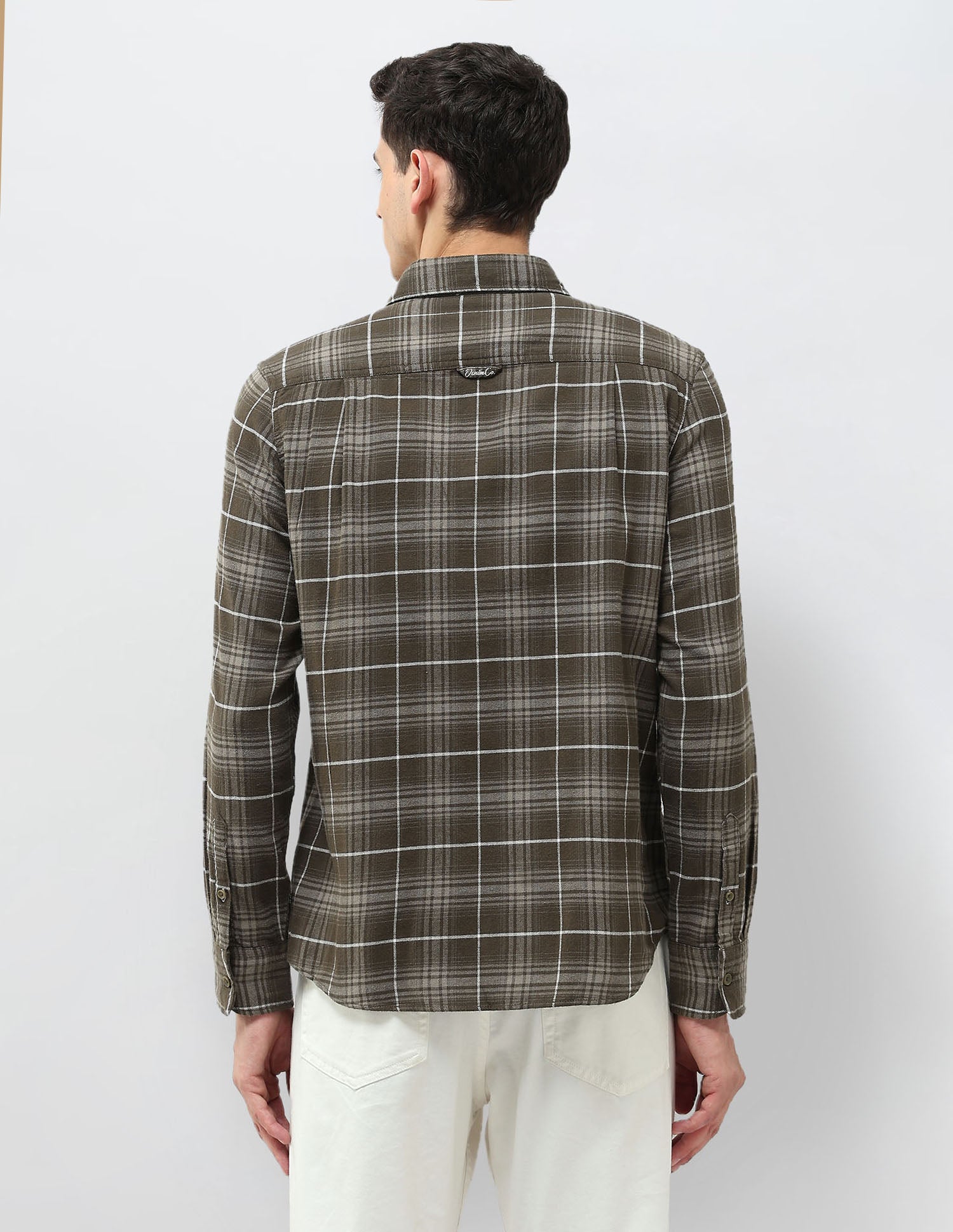 Twill Tartan Checked Shirt Olive - U.S. POLO ASSN. | Large