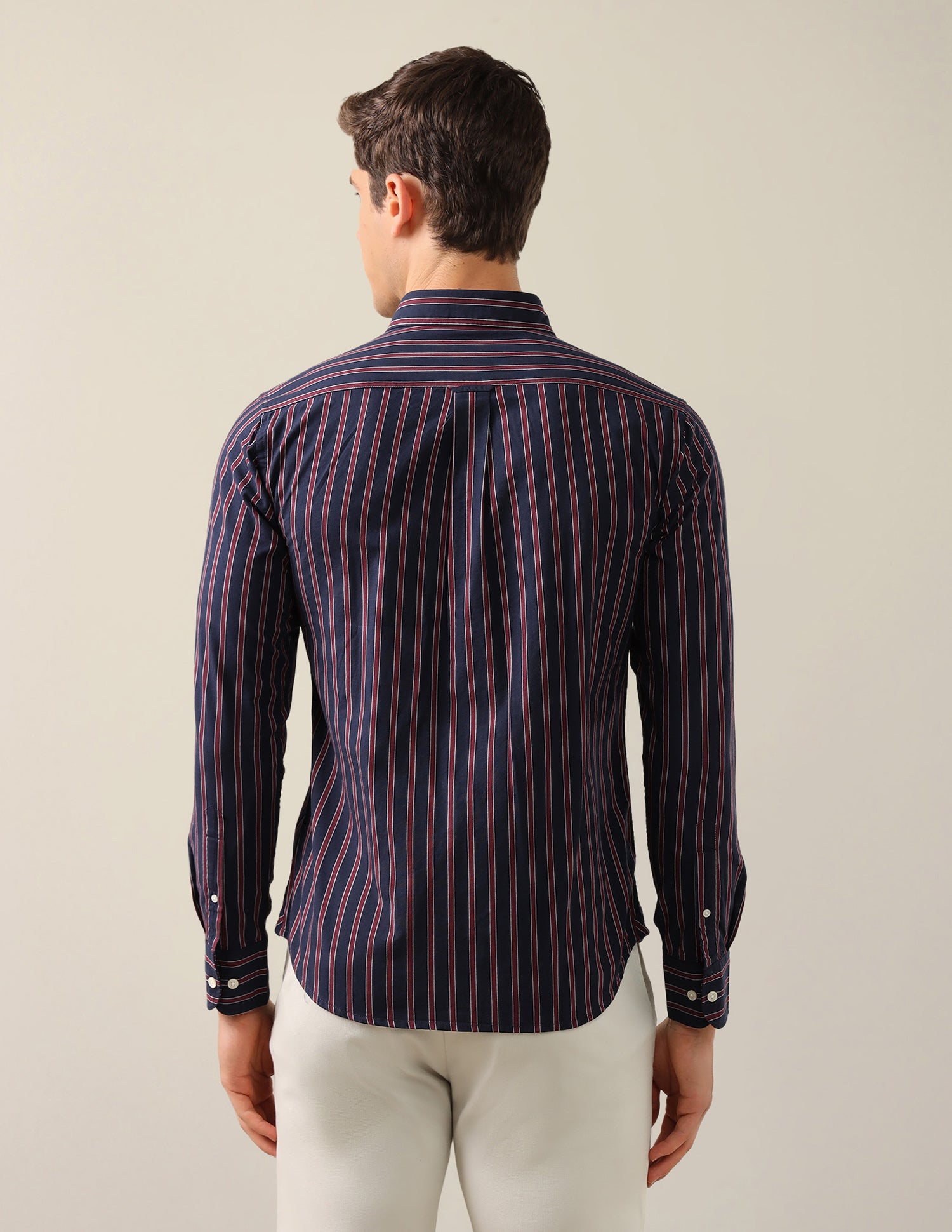 Oxford Tailored Fit Shirt Red - U.S. Polo Assn. India | Large