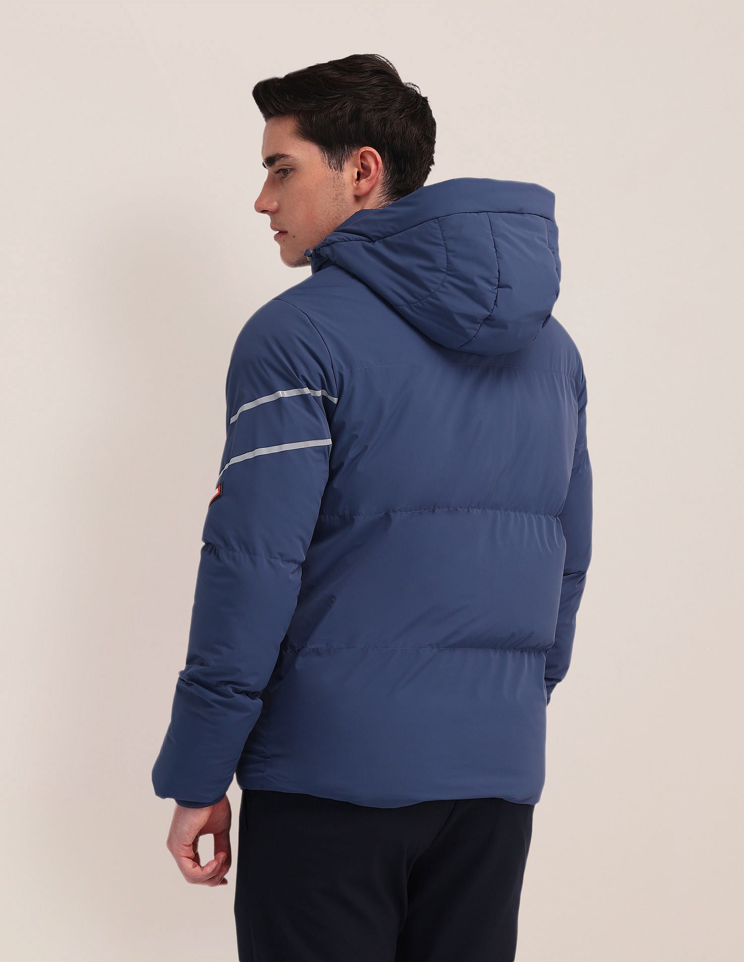 Detachable Hood Padded Jacket Blue - U.S. Polo Assn. India | Large