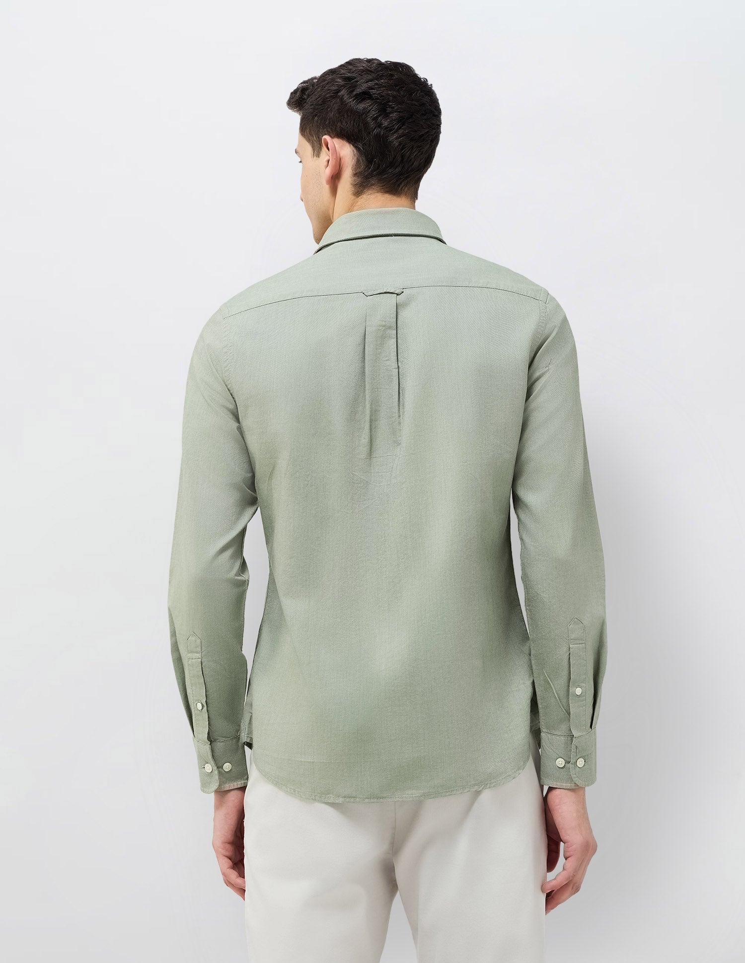 Horizontal Striped Tailored Fit Shirt Green - U.S. POLO ASSN. | Large