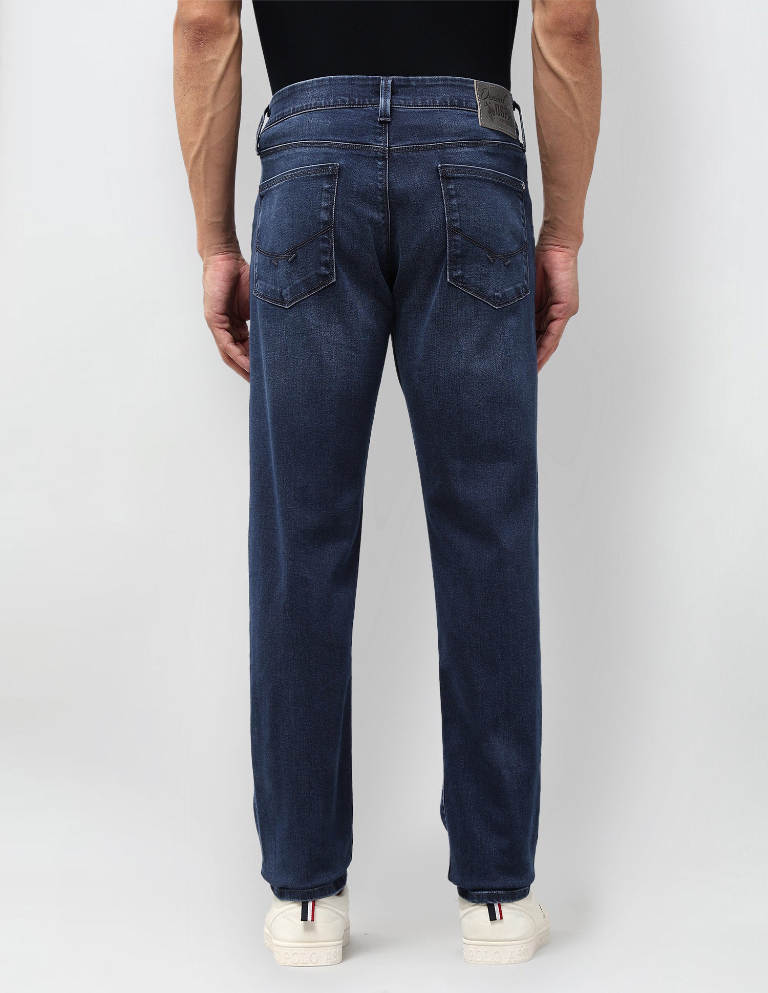 Brandon Slim Tapered Fit Blue Jeans Blue - U.S. POLO ASSN. | Large