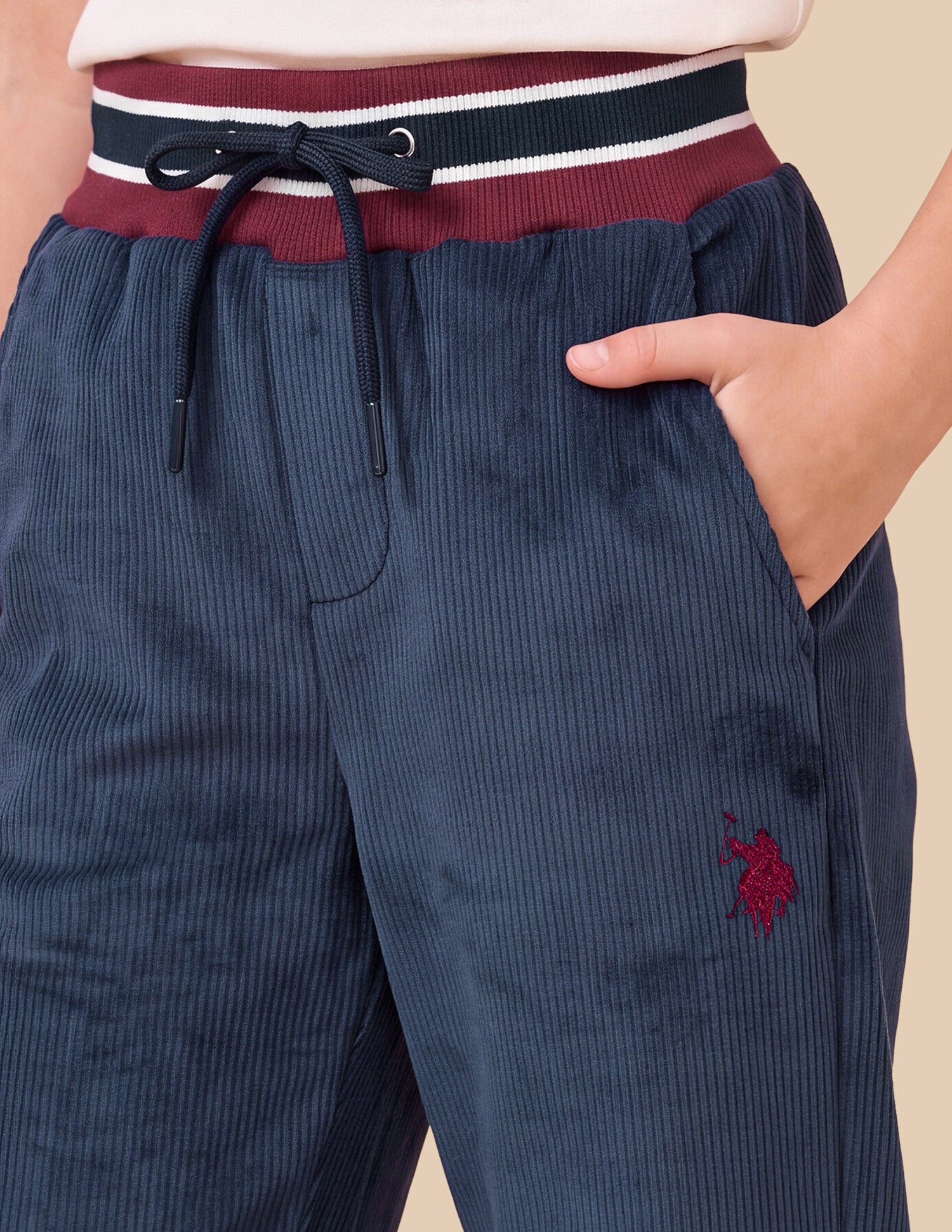 Mid Rise Regular Fit Track Pants Navy - U.S. Polo Assn. India | Large
