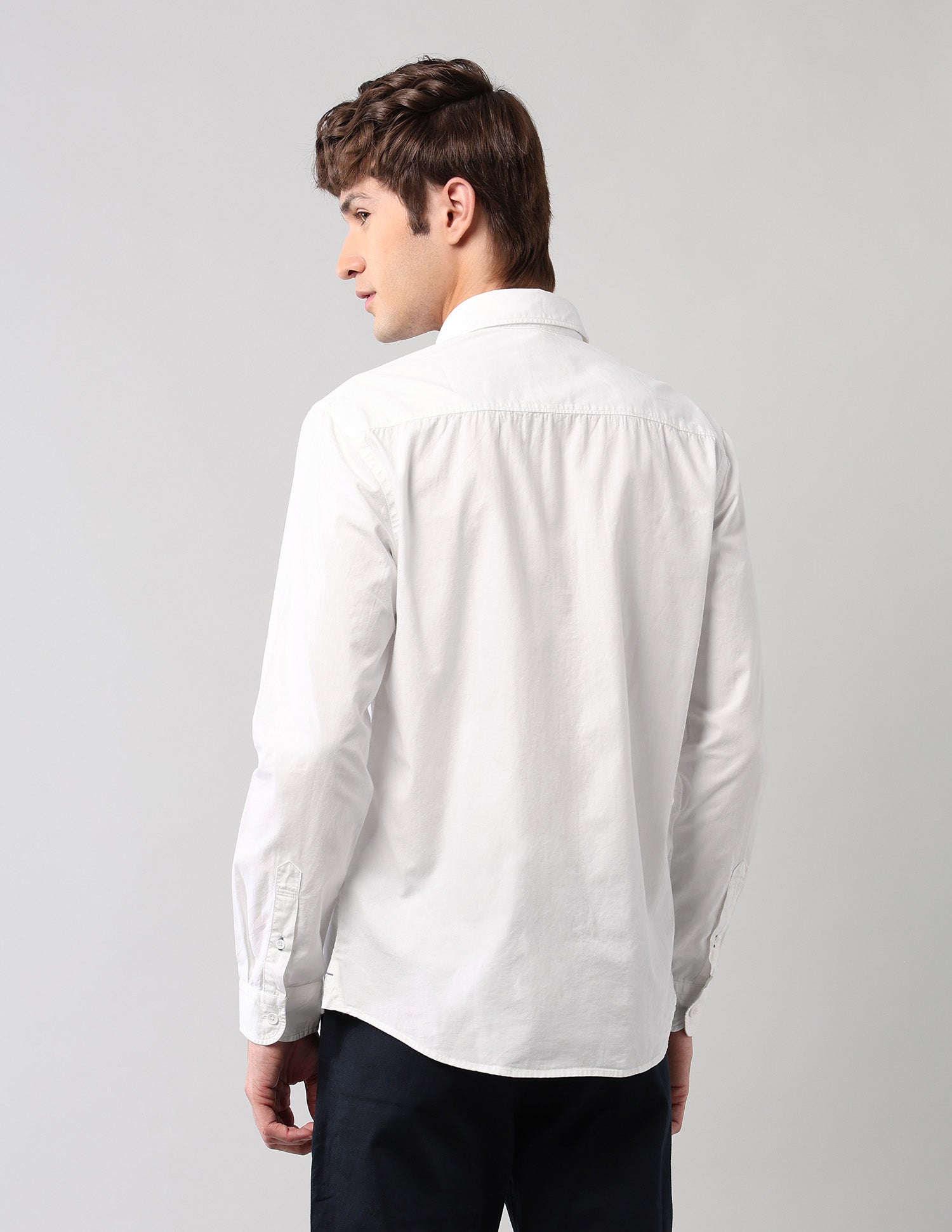 Pure Cotton Regular Fit Shirt White - U.S. Polo Assn. India | Large