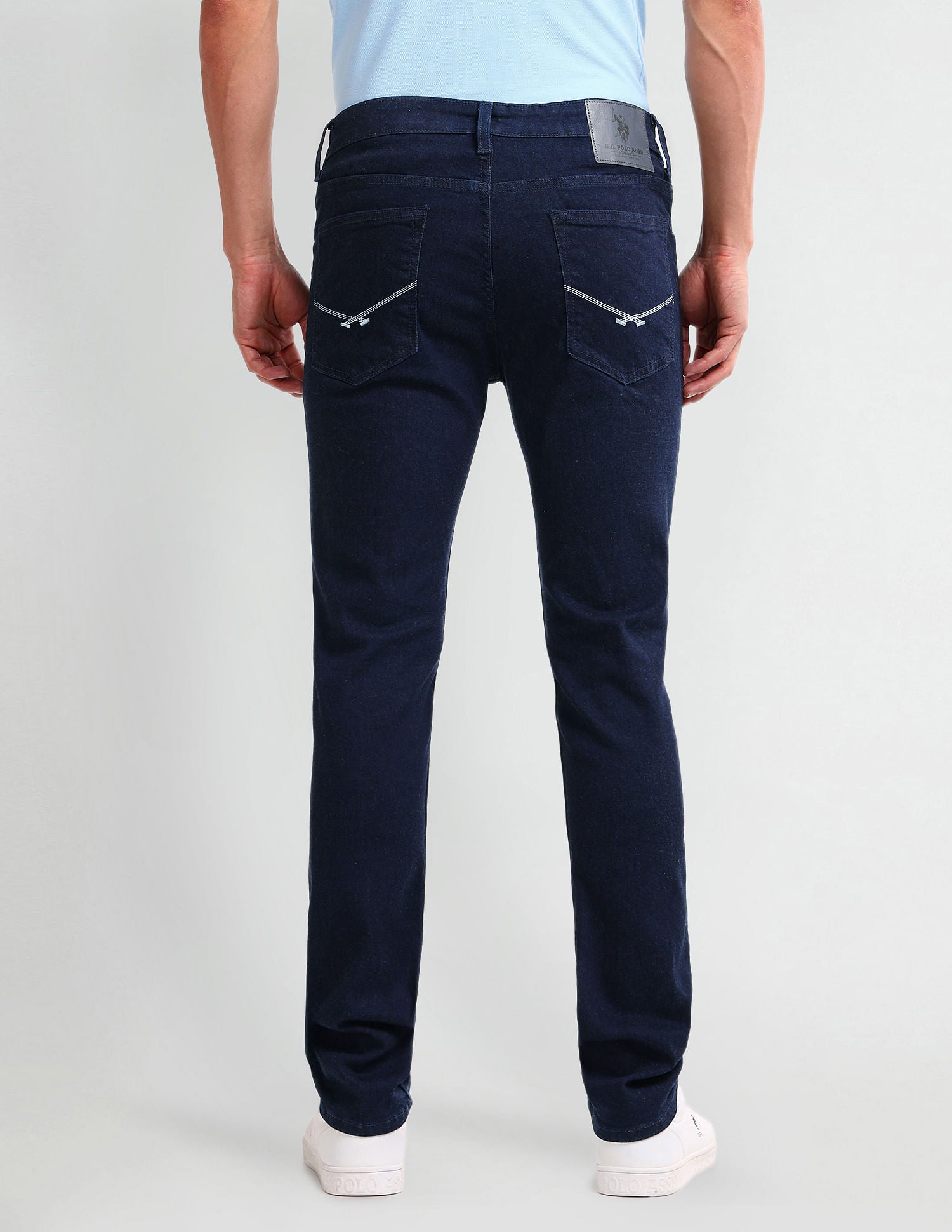 Brandon Slim Tapered Blue Jeans Blue - U.S. Polo Assn. India | Large