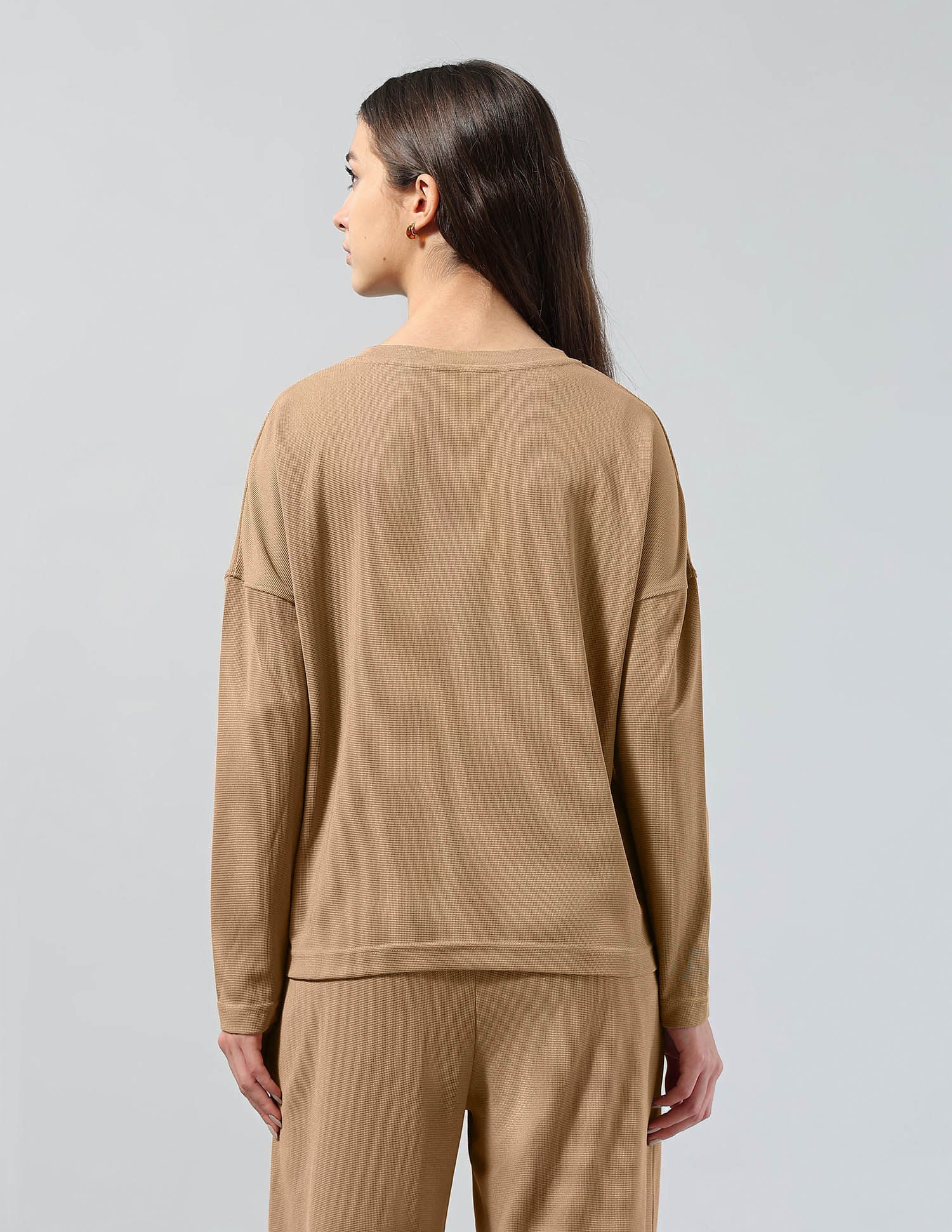 Textured Relaxed Fit T-Shirt Brown - U.S. POLO ASSN. | Large