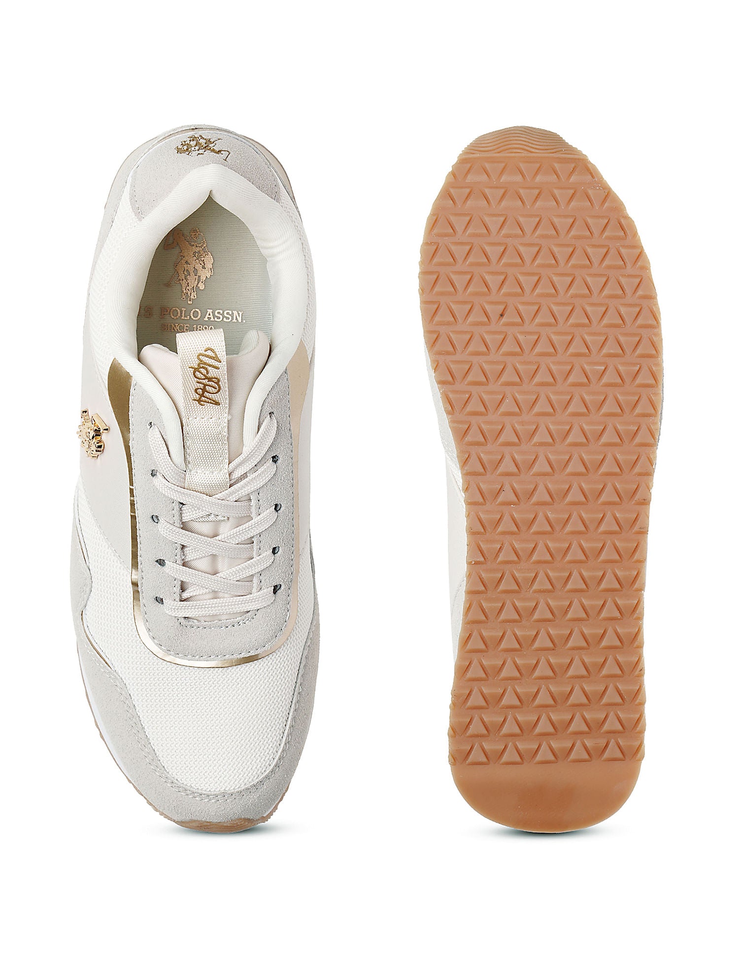 Colour Block Judy Sneakers Beige - U.S. Polo Assn. India | Large