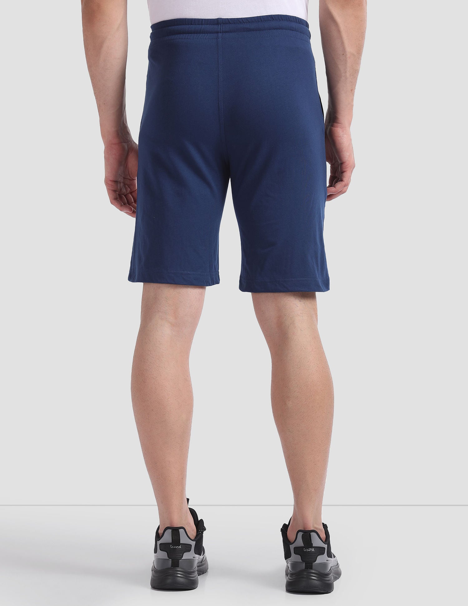 Comfort Fit Cotton Polyester I668 Shorts - Pack Of 1 Blue - U.S. POLO ASSN. | Large