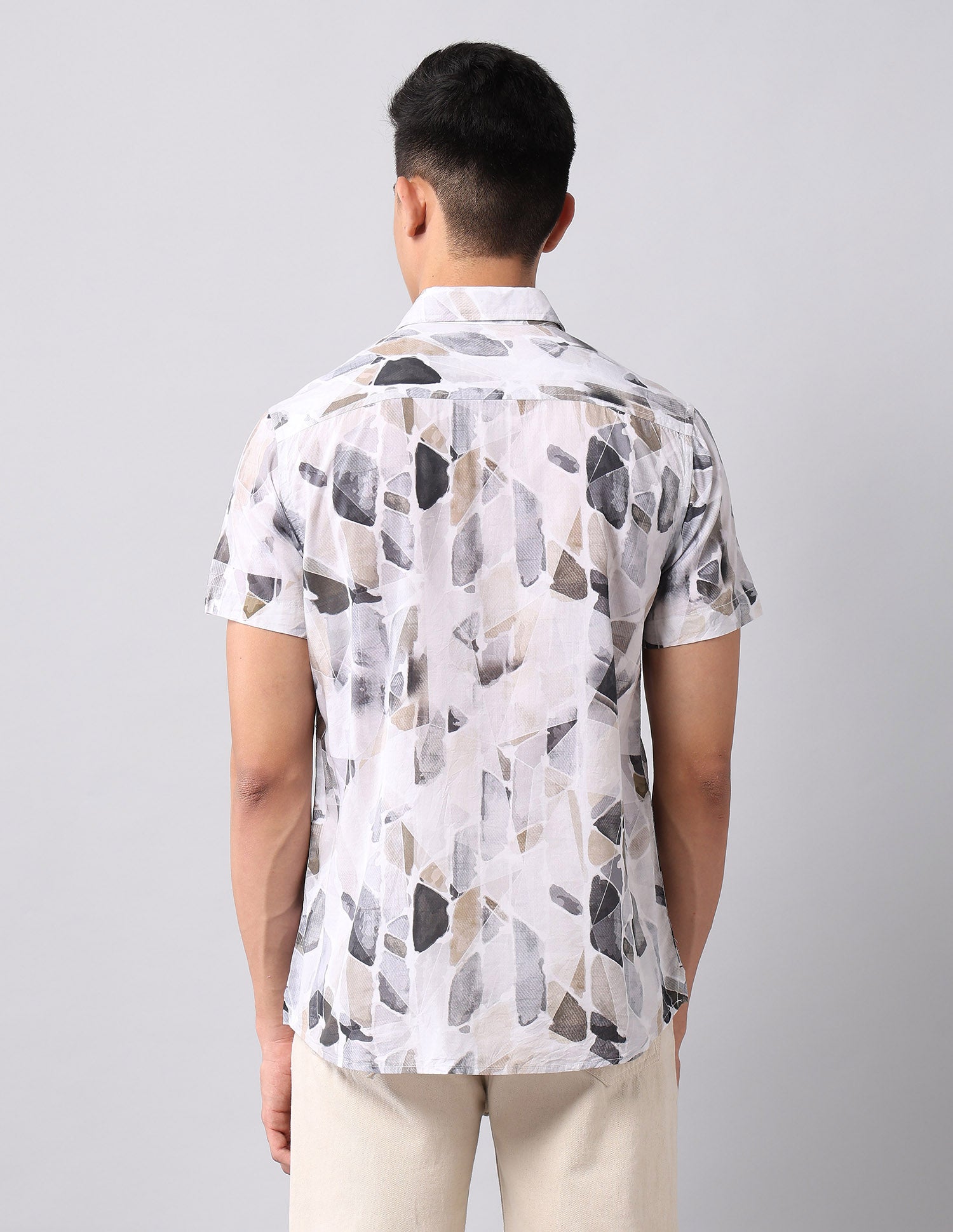 Abstract Printed Regular Fit Shirt Purple - U.S. Polo Assn. India | Large