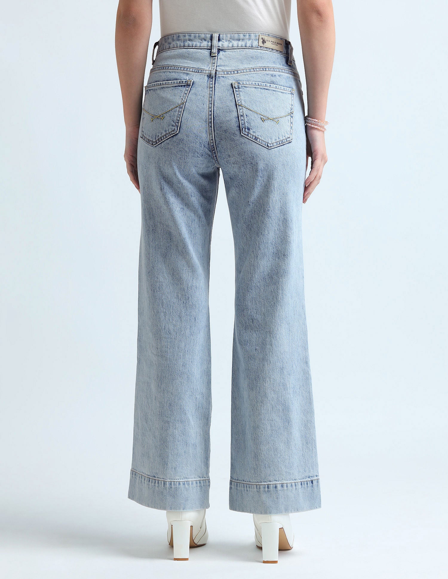 Bootcut Fit Blue Jeans Blue - U.S. Polo Assn. India | Large