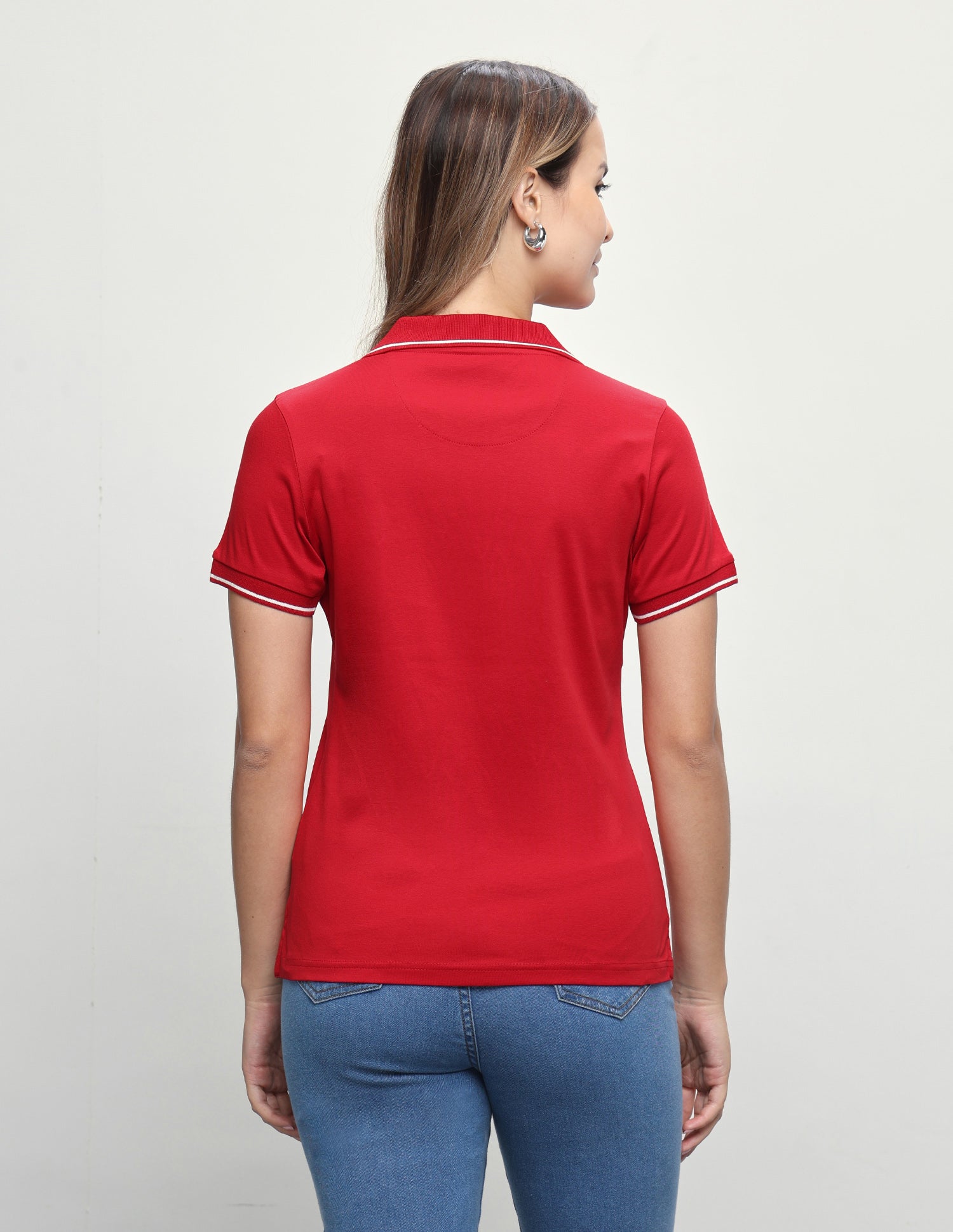Solid Regular Fit Polo Shirt Red - U.S. Polo Assn. India | Large