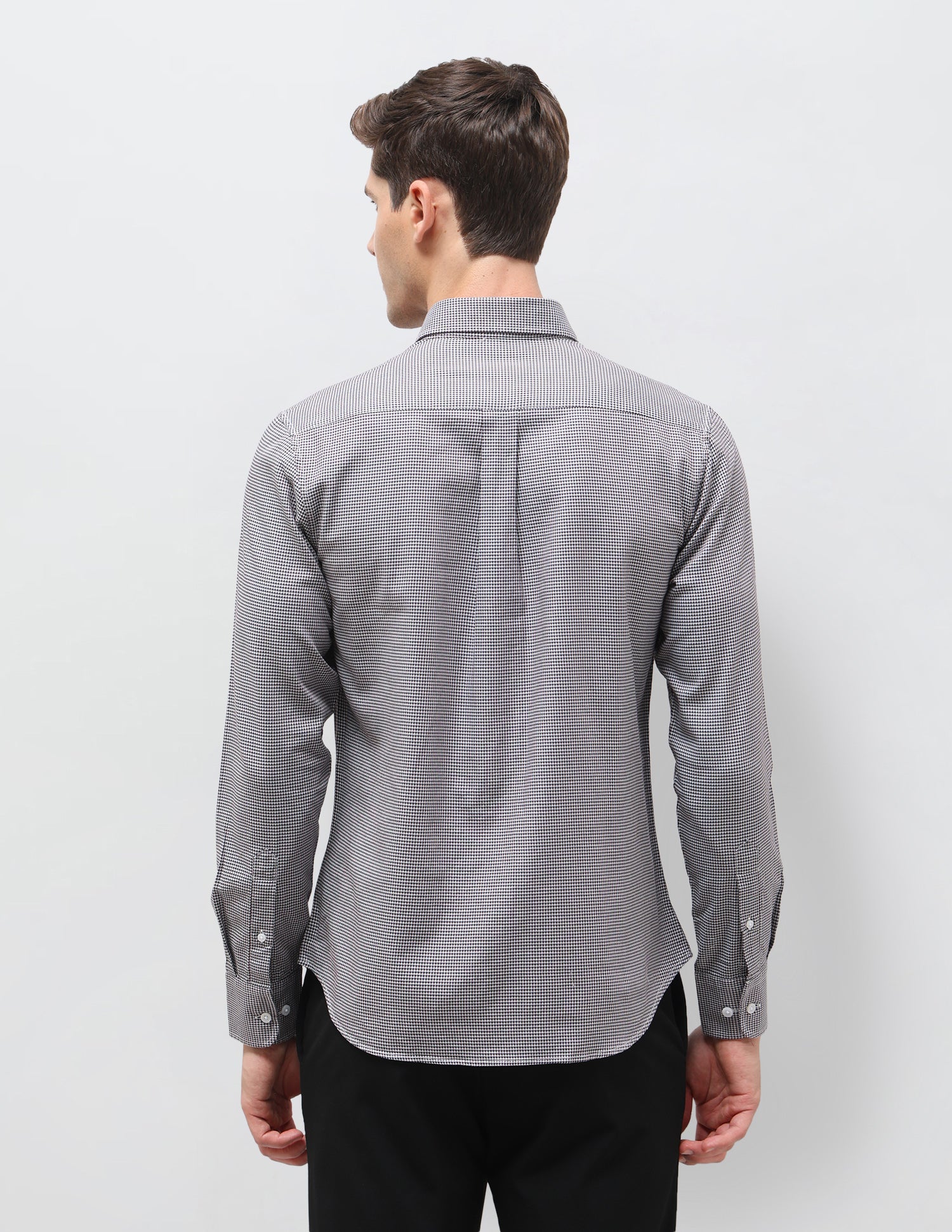 Twill Self Design Geometric Shirt Wine - U.S. Polo Assn. India | Large
