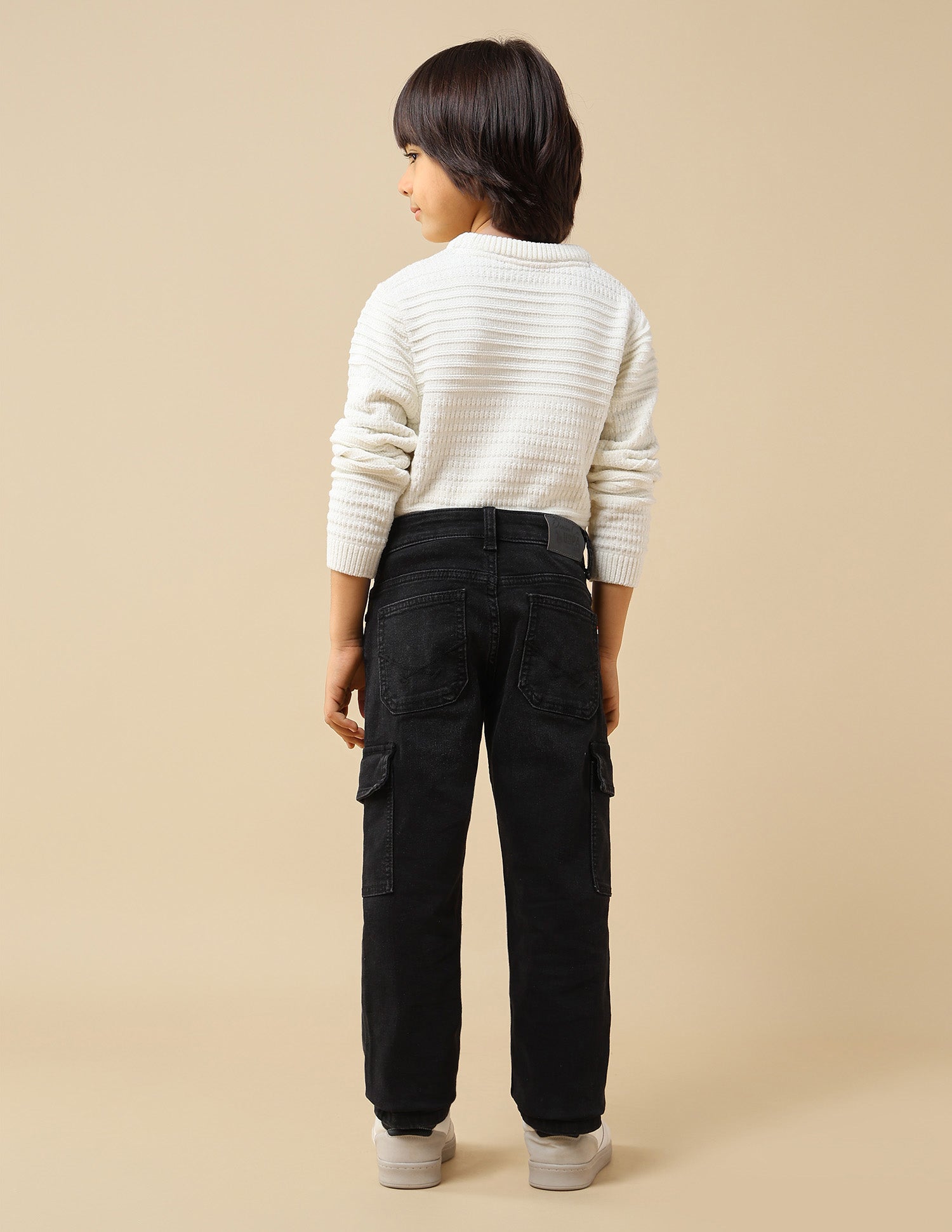 Boys Relaxed Fit Whiskered Jeans Black - U.S. POLO ASSN. | Large