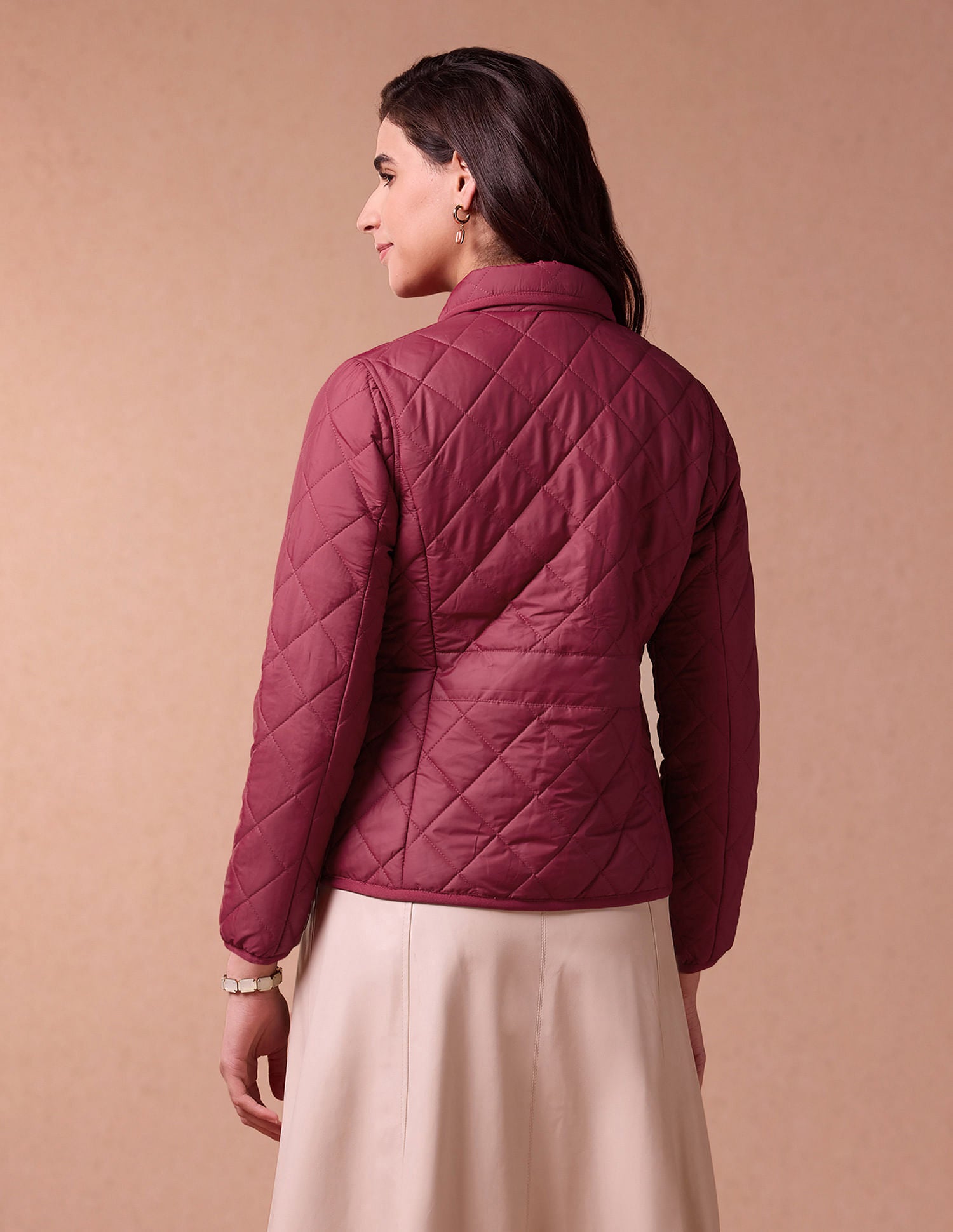 Spread Collar Puffer Jacket Cherry - U.S. POLO ASSN. | Large