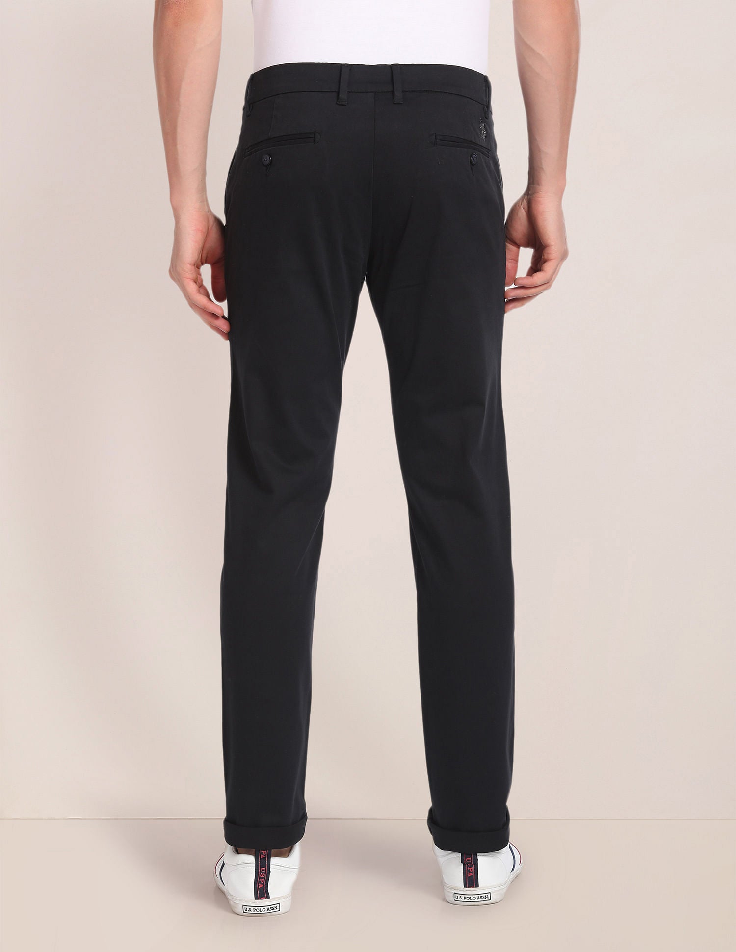 Mid Rise Solid Trousers – U.S. Polo Assn. India